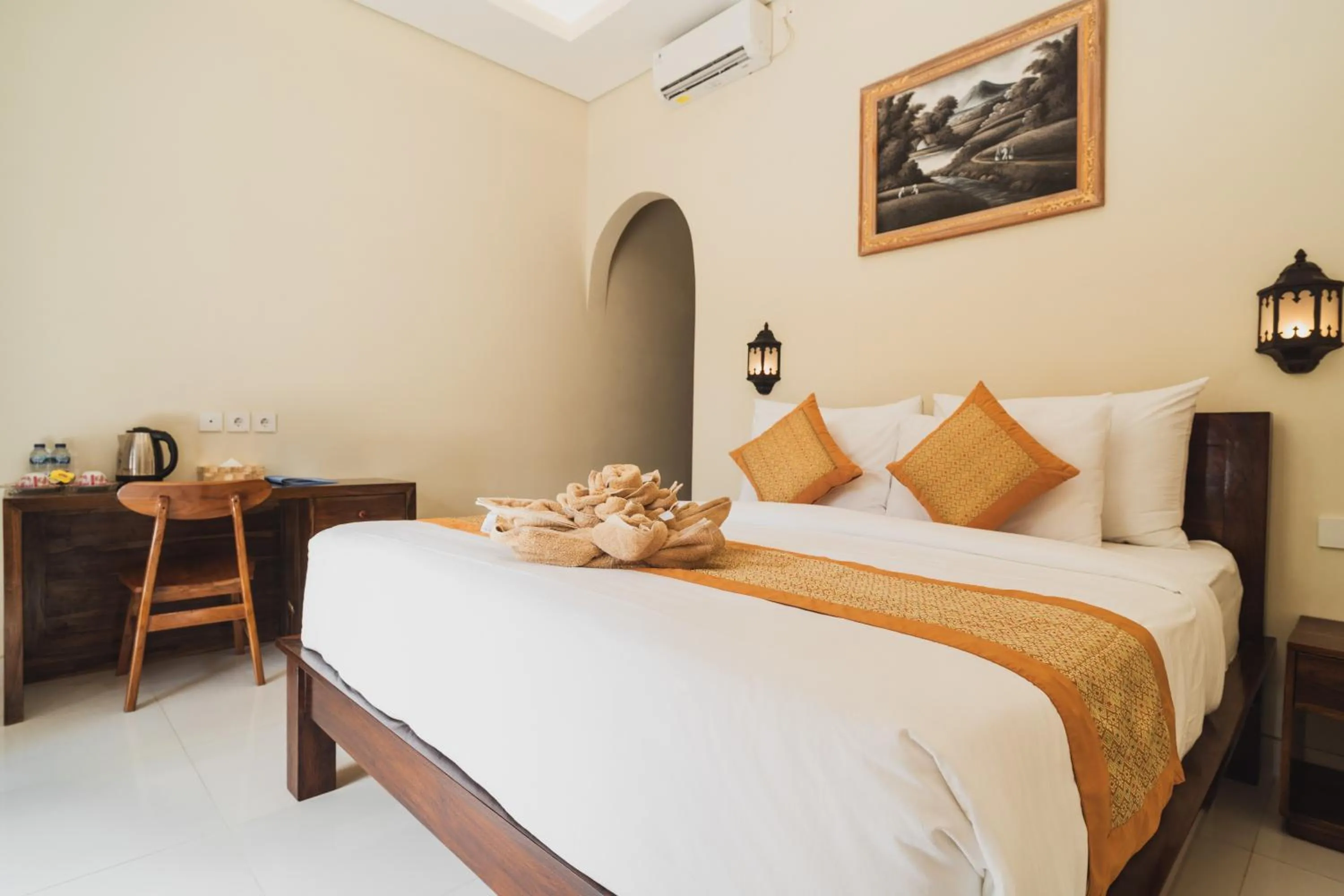 Bed in D-Anyar Stay and Surf Canggu