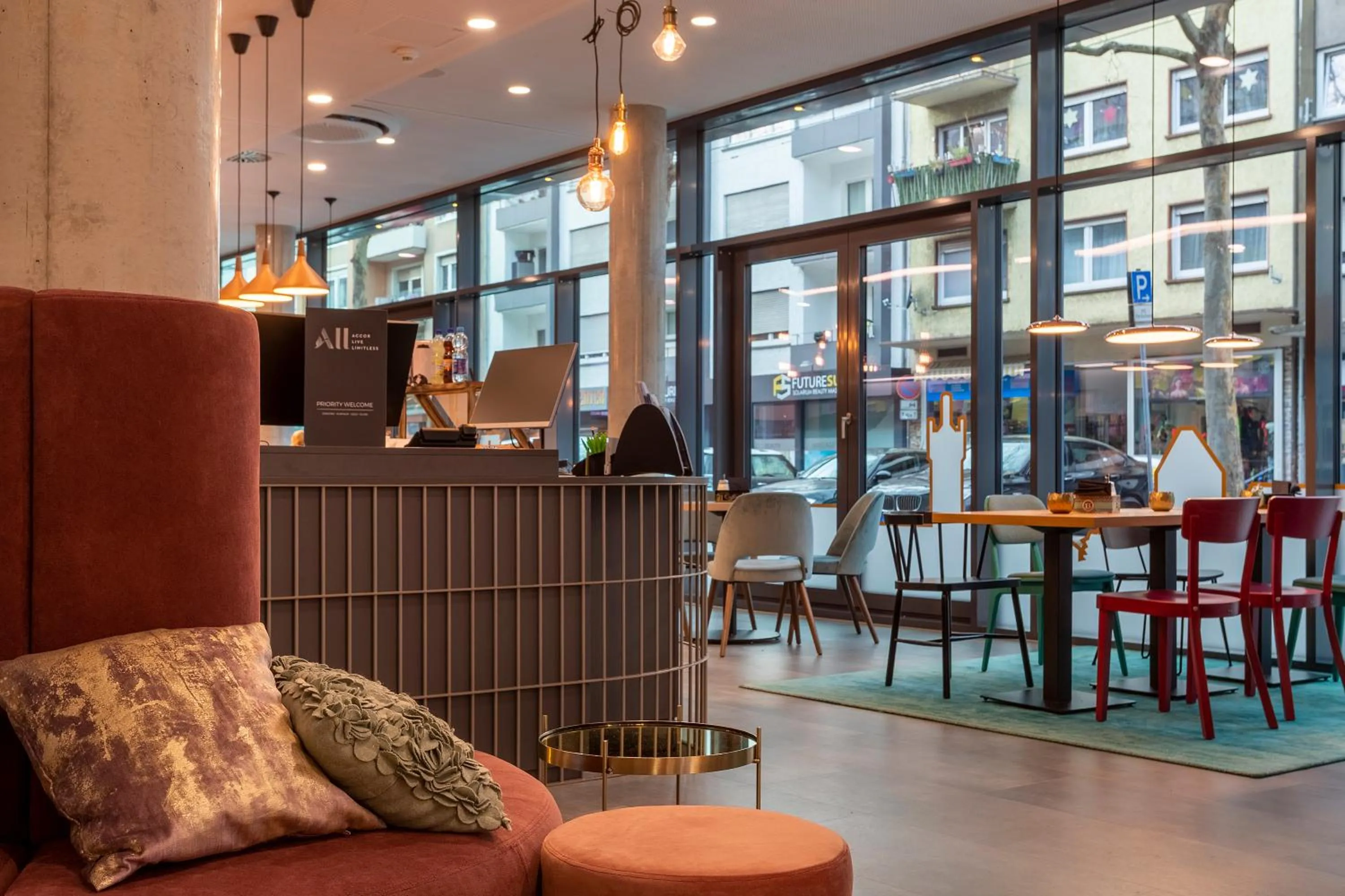 Seating area in ibis Styles Pforzheim