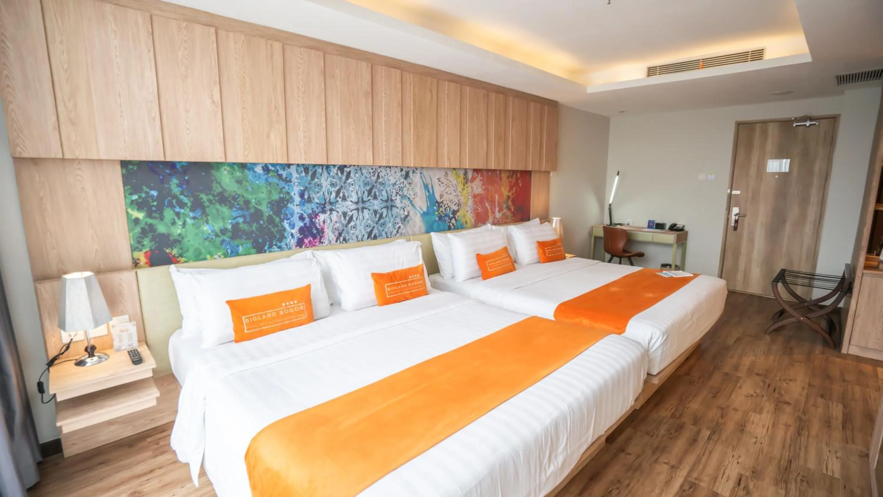 Bed in Bigland Bogor Hotel Powered by Archipelago