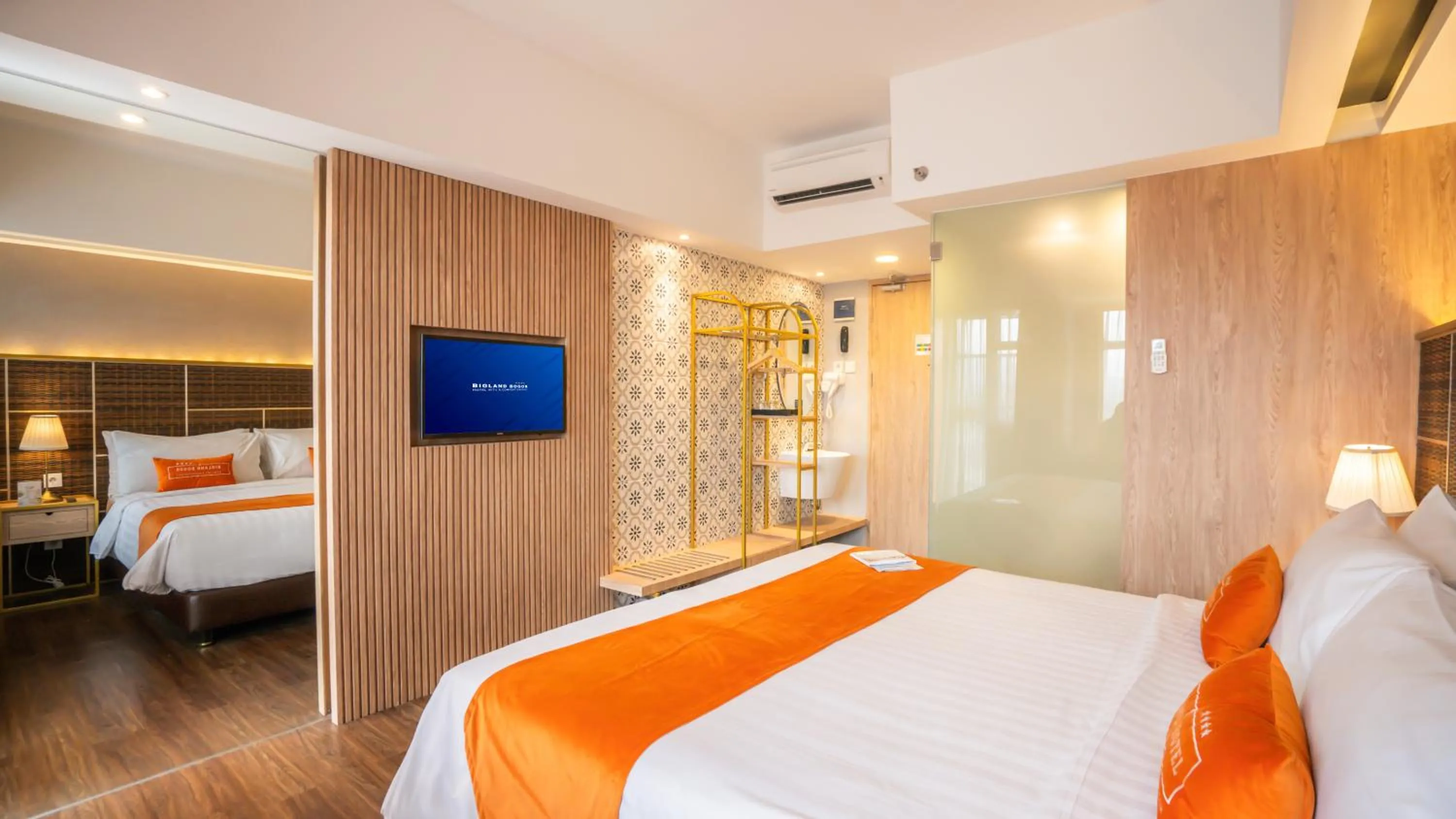 Bed in Bigland Bogor Hotel Powered by Archipelago