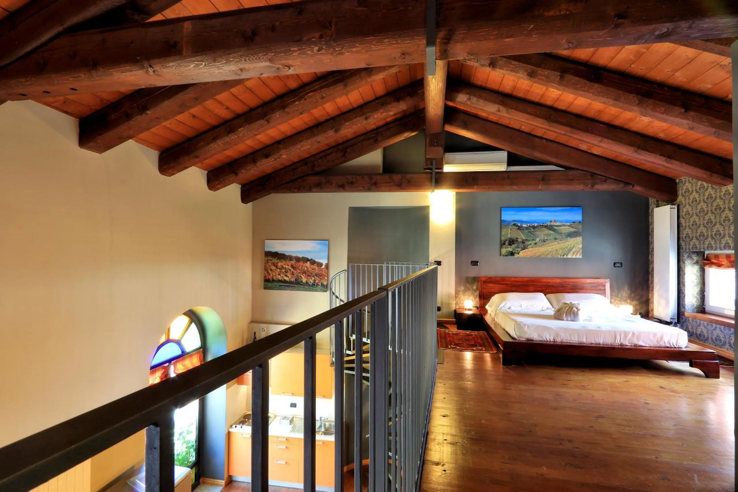 Bed in Felicin - Palazzo Boeri Panoramic Suites