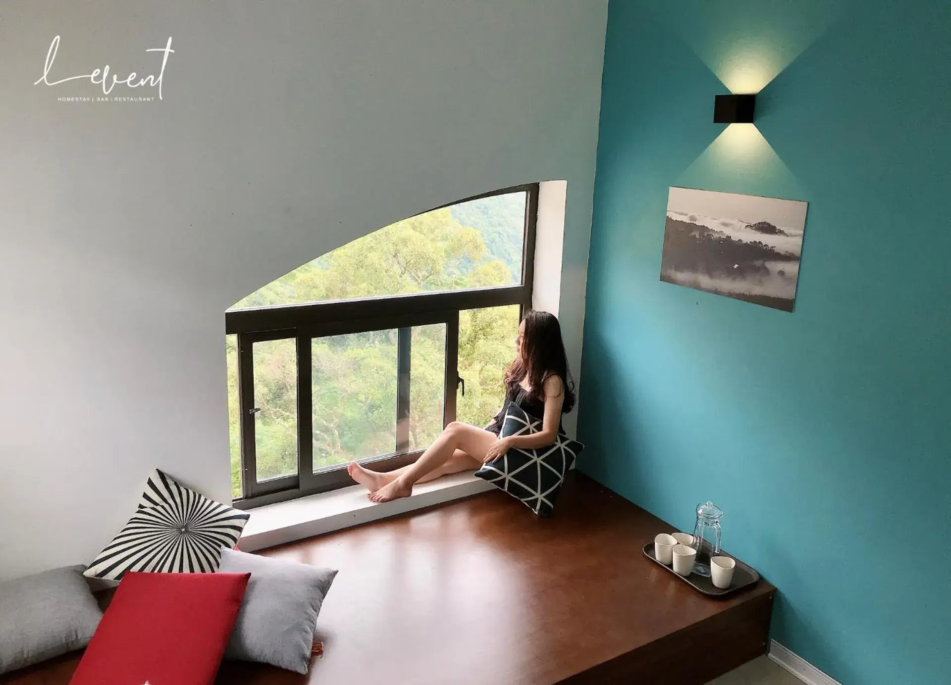 Double or Twin Room with Mountain View in Le vent Tam Đảo homestay Double or Twin Room with Mountain View in Le vent Tam Đảo homestay