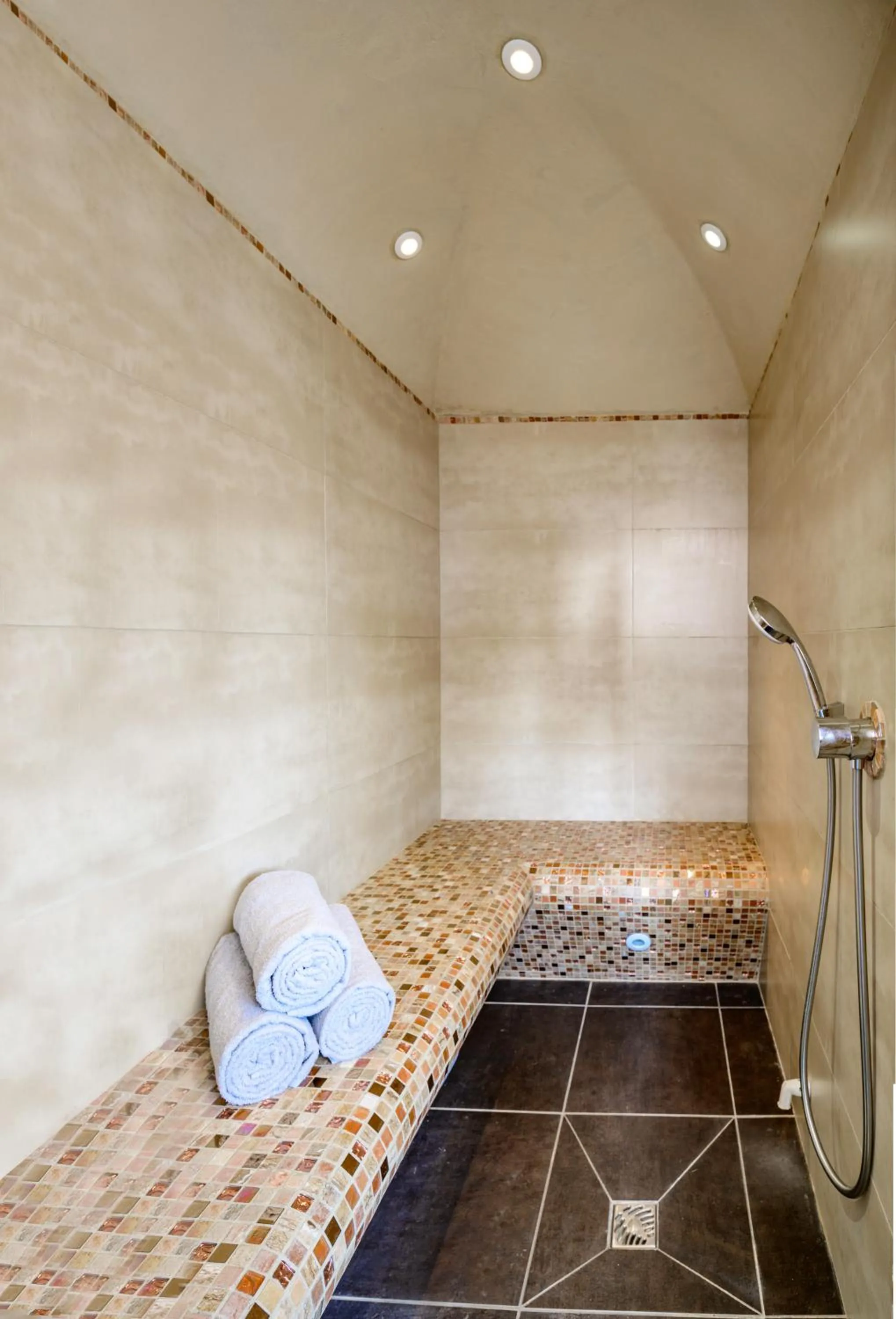 Steam room in Chalet Jardin d'Angèle Chambres d'hôtes