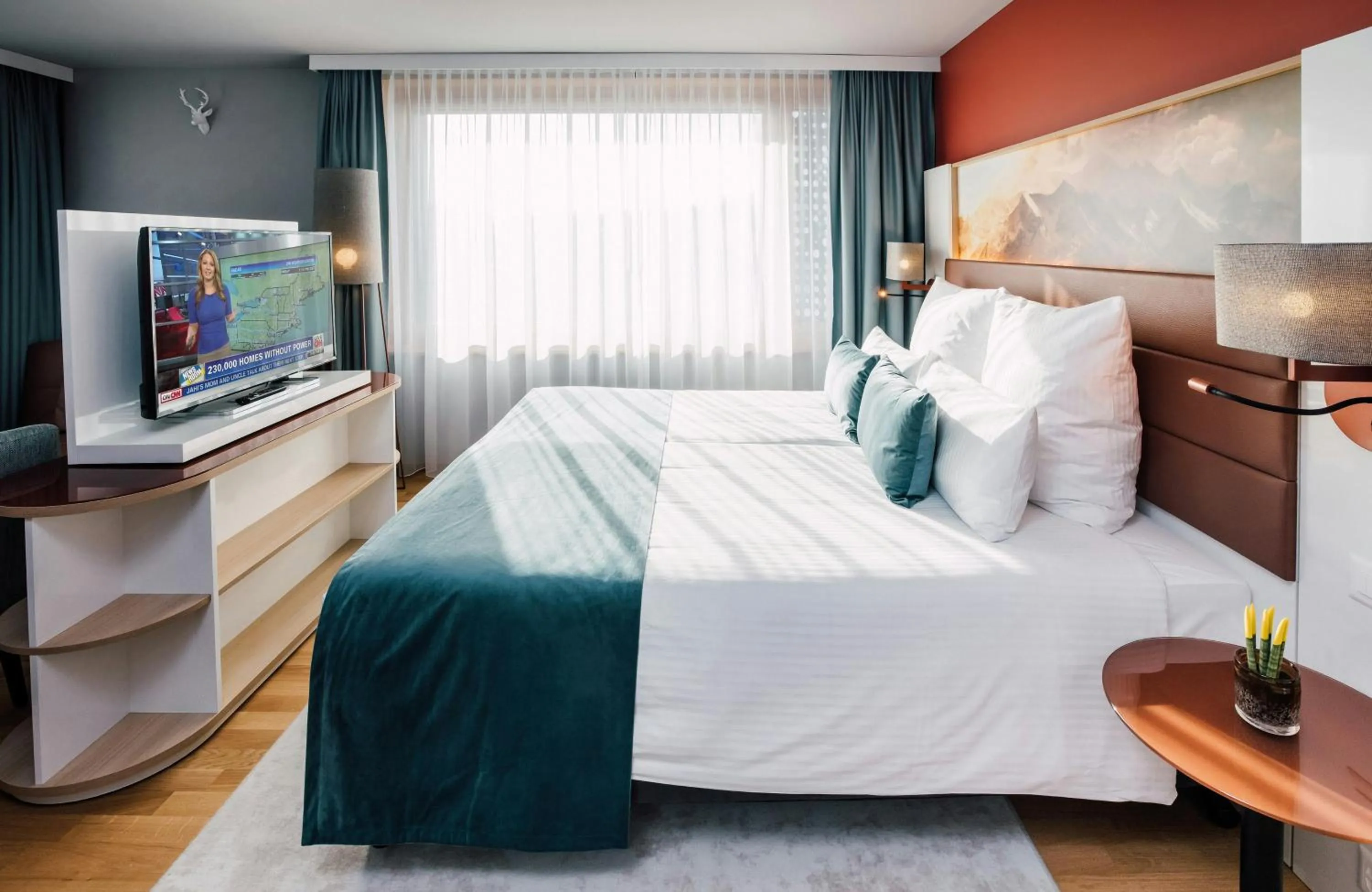 Photo of the whole room, Bed in Leonardo Hotel Zurich Airport