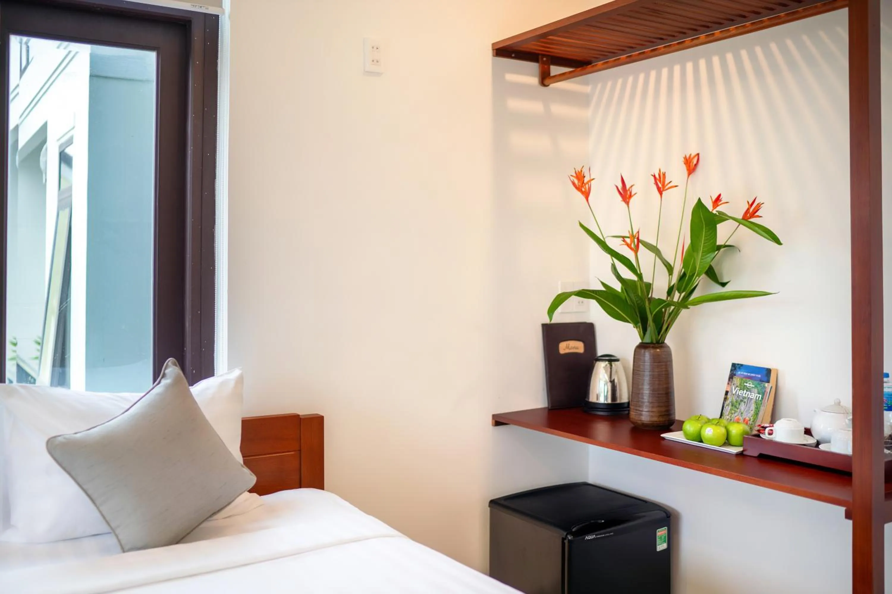 minibar, Bed in Sands River Hoi An Villa