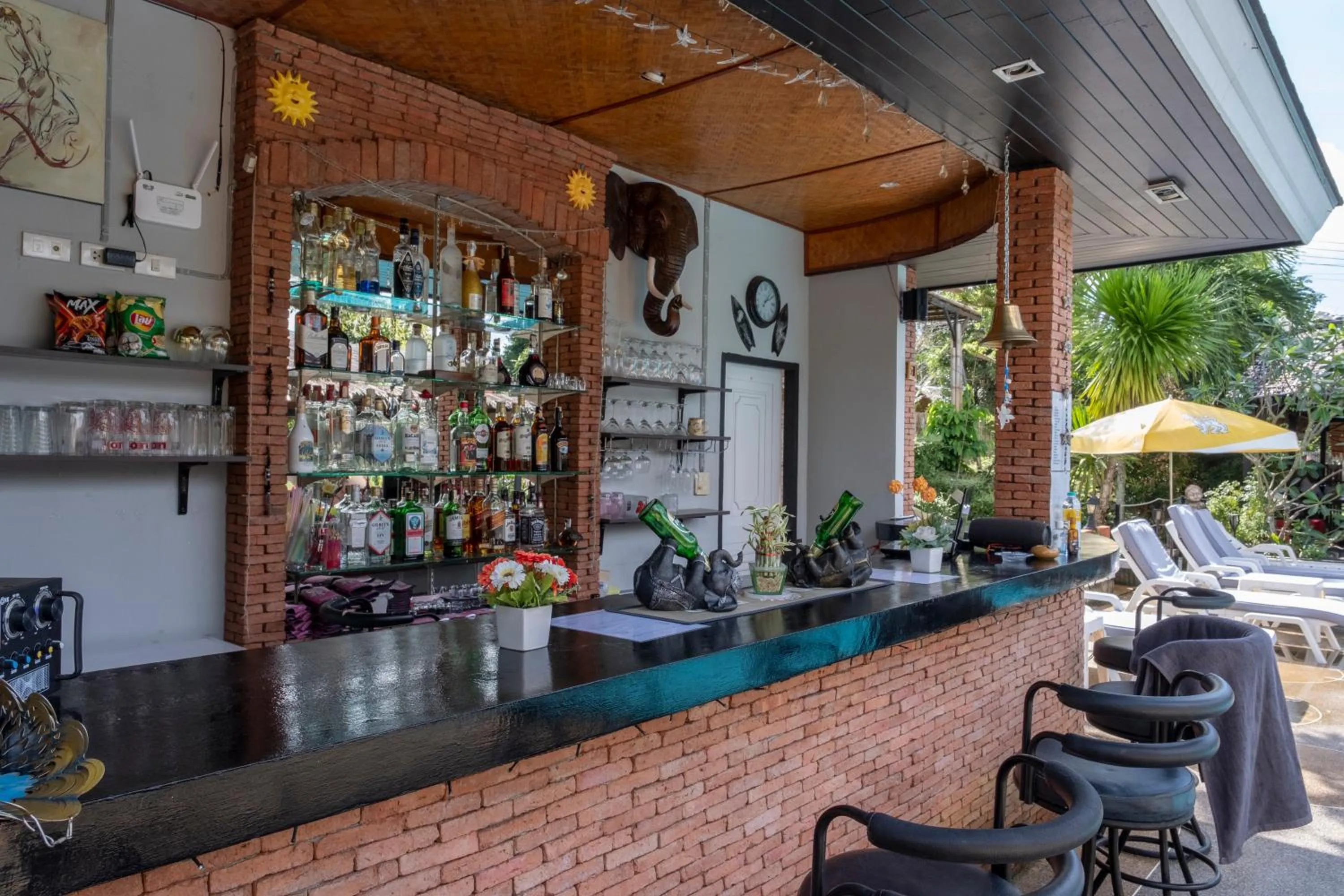 Lounge or bar in Harmony Naturist Resort Rawai Phuket 18yr minimum age only nudist nake d FKK
