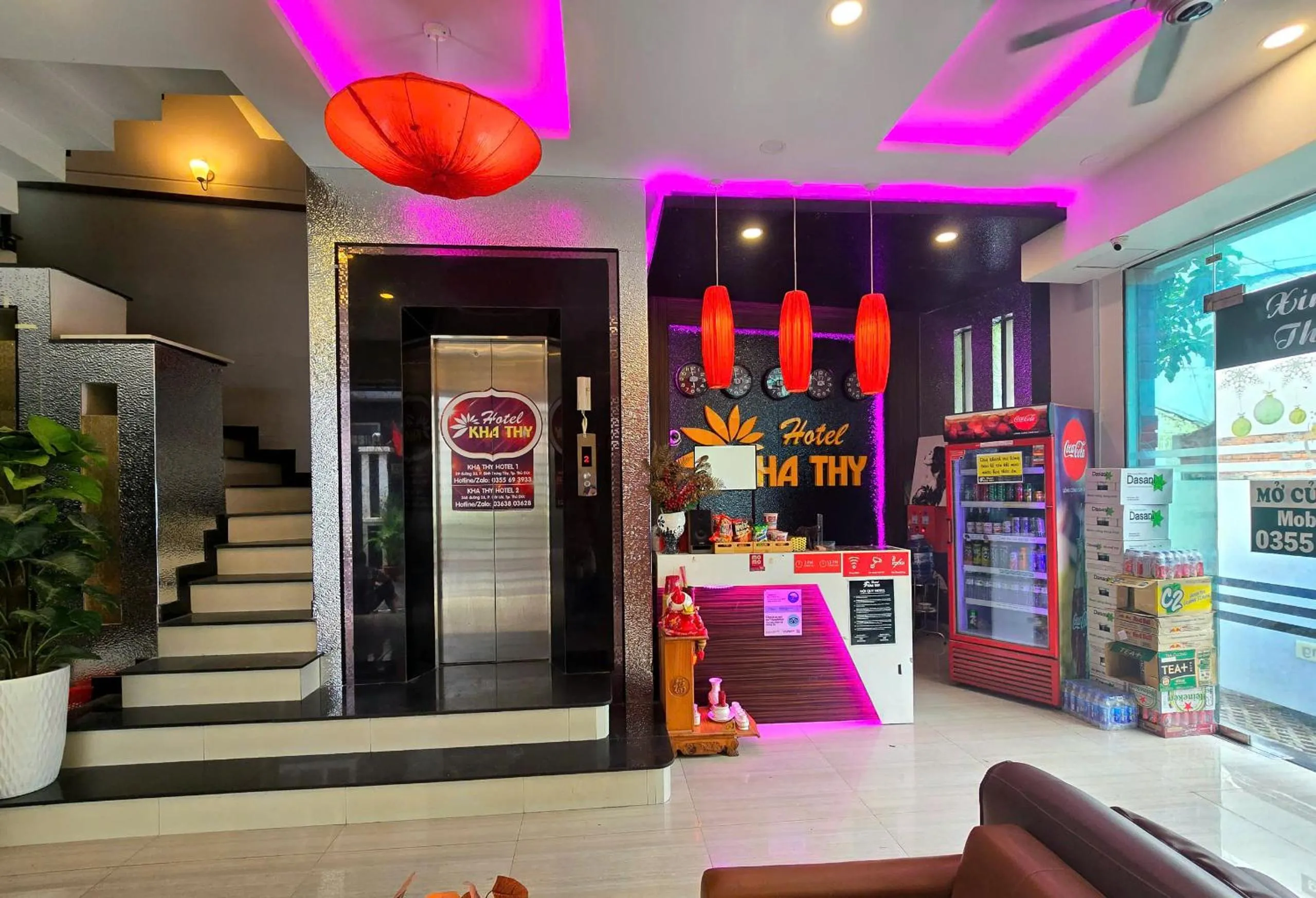 Lobby or reception in Kha Thy Hotel