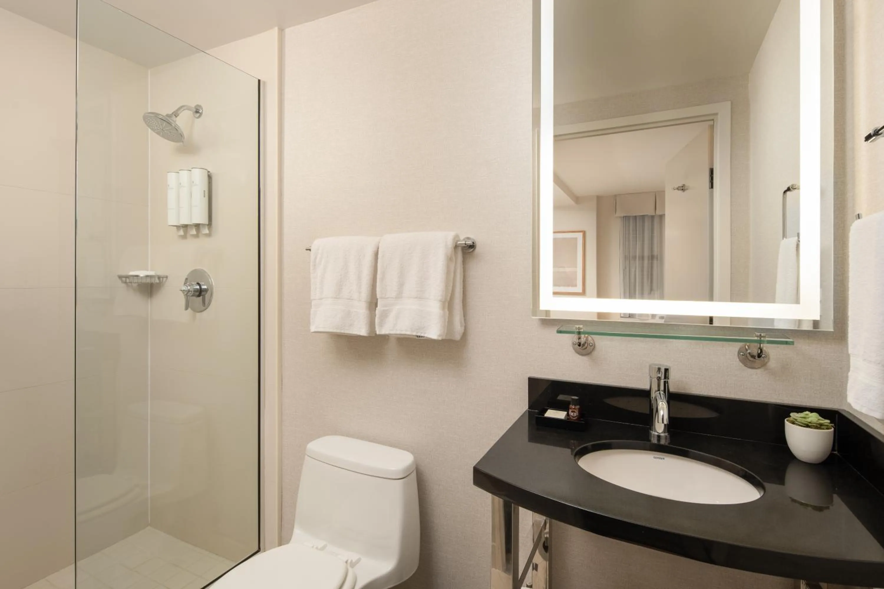 Shower in Aura Hotel Times Square Newly Renovated