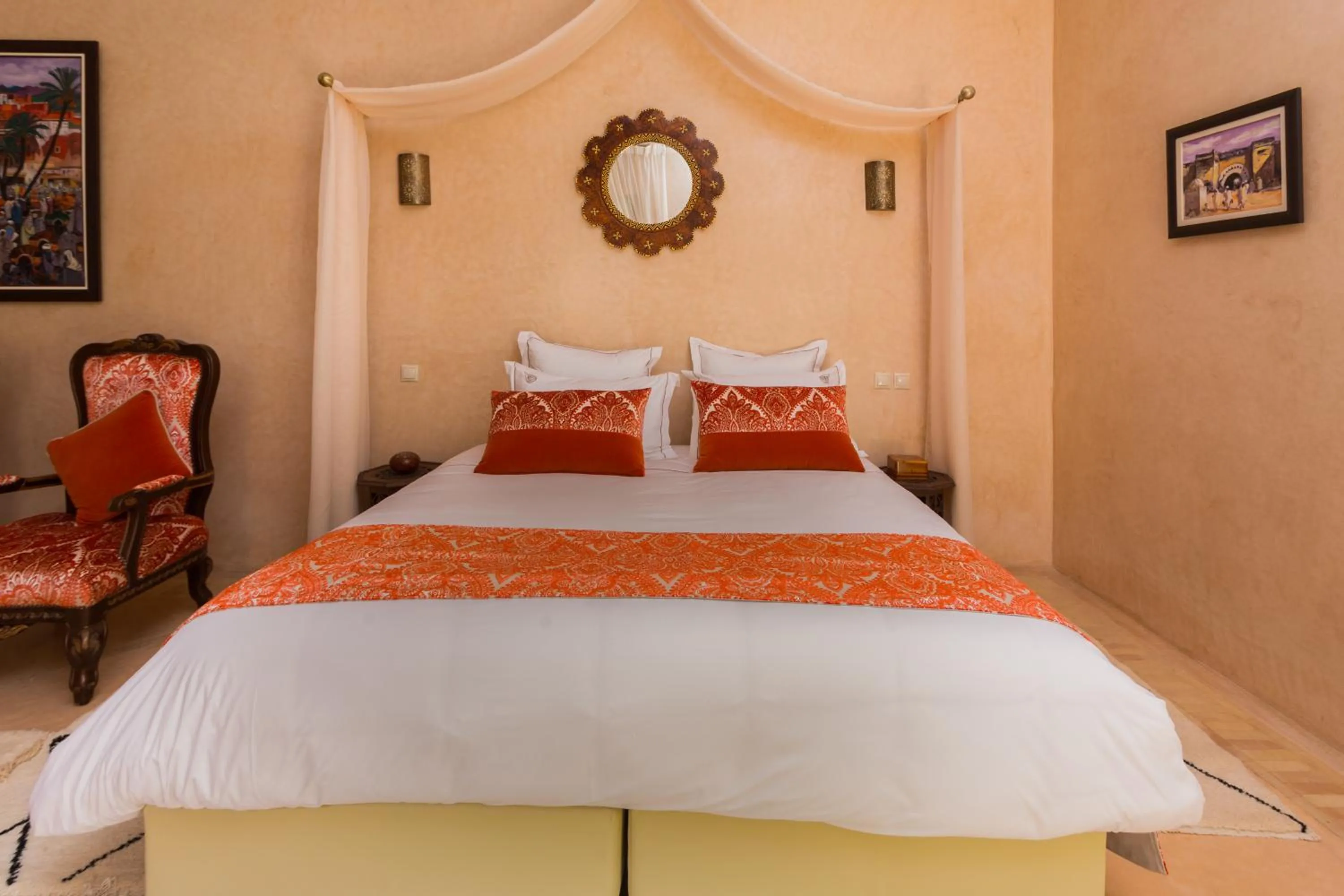Bedroom, Bed in RIAD AZRUR
