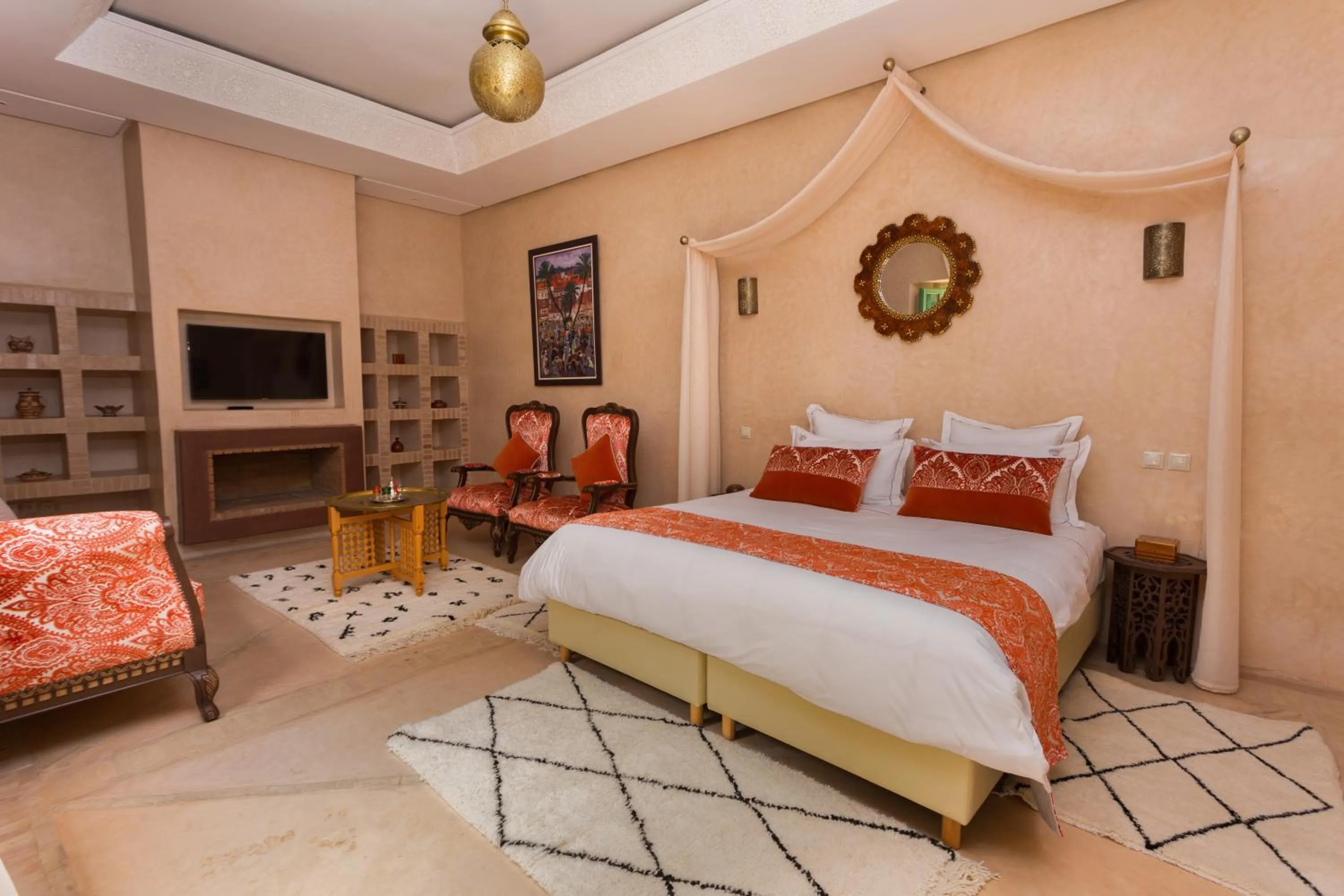 Family, Bed in RIAD AZRUR