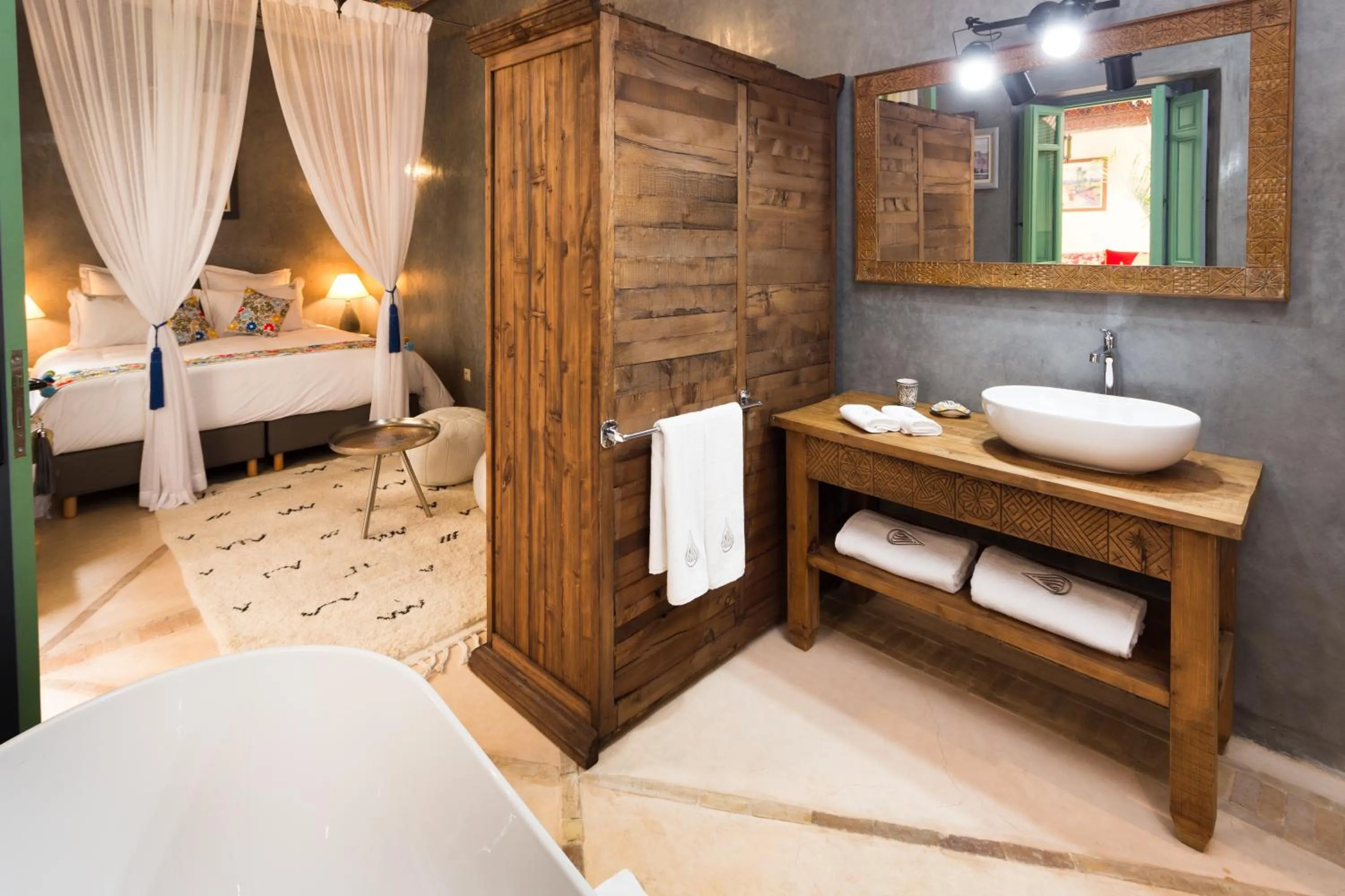 Bedroom, Bed in RIAD AZRUR