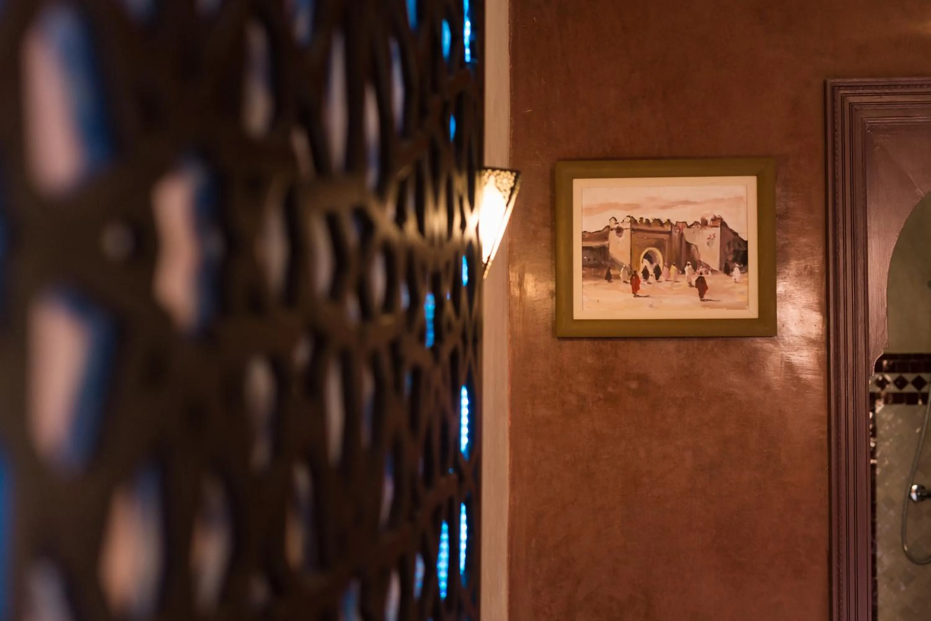 Decorative detail in RIAD AZRUR