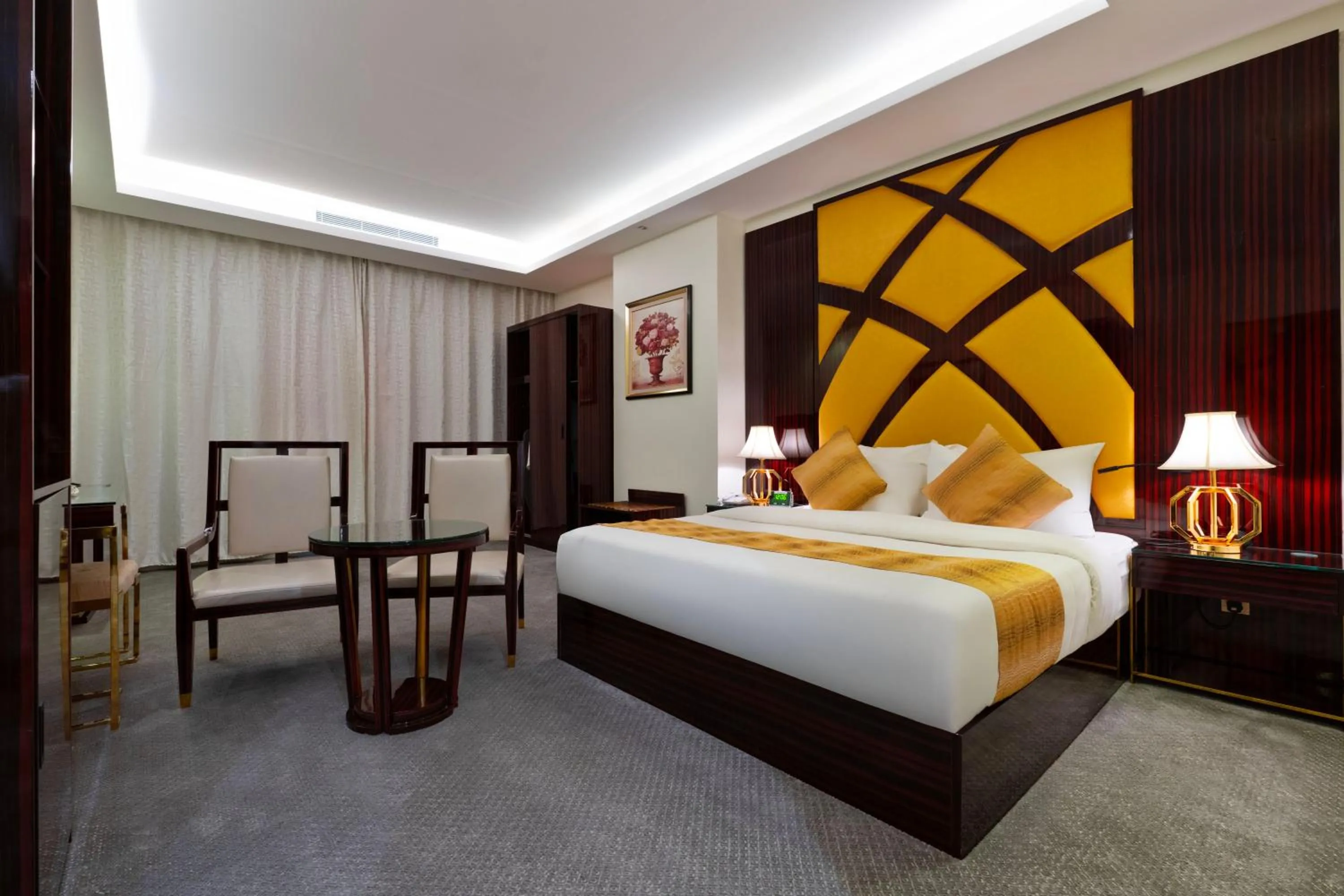 Bed in Golden Dream Hotel