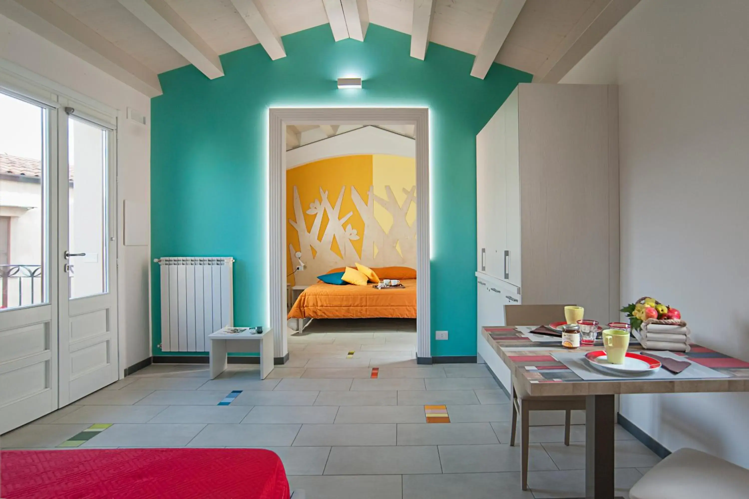 Living room, Bed in Azienda Agrituristica Bergi Living room, Bed in Azienda Agrituristica Bergi