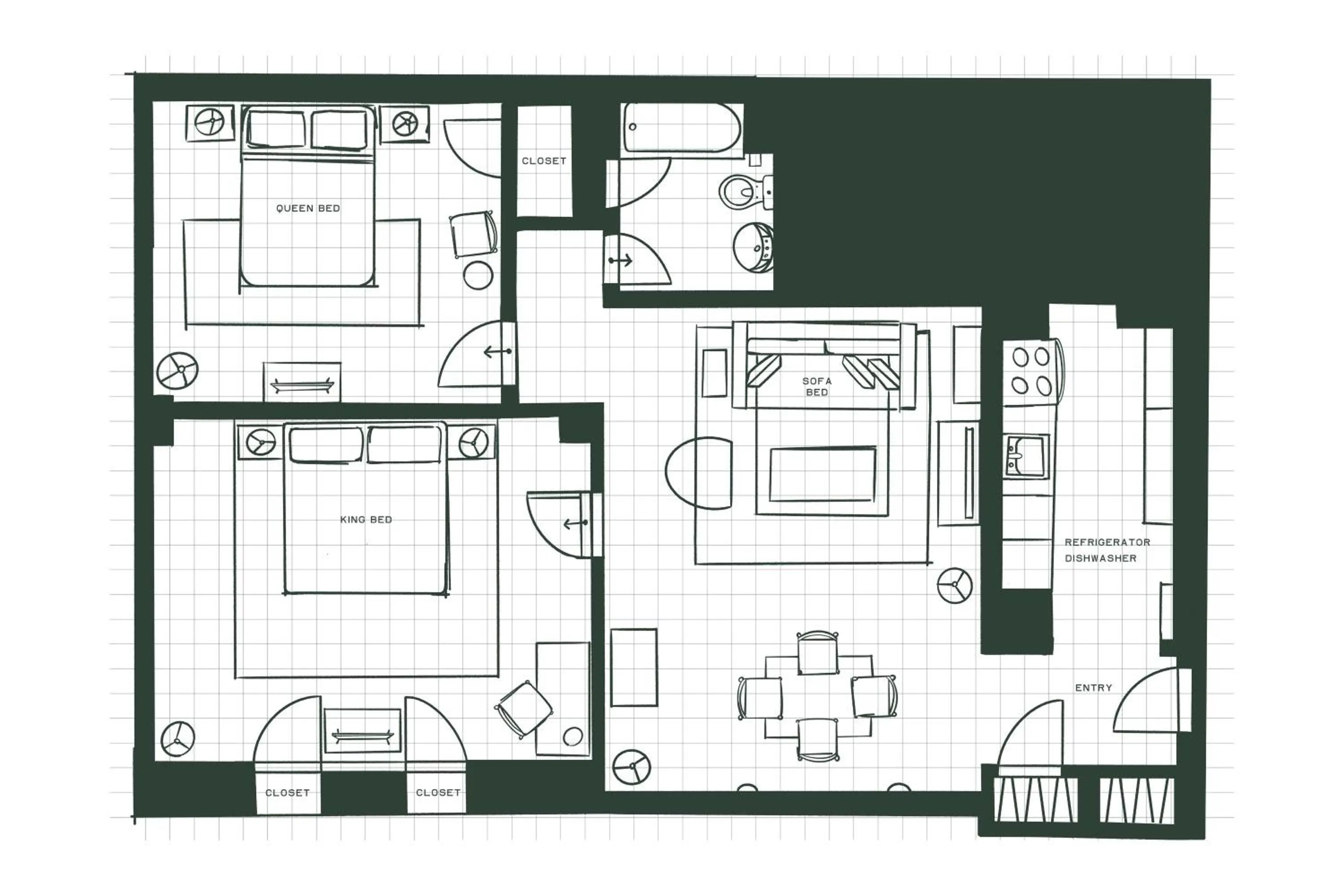 Floor plan in The Bayard
