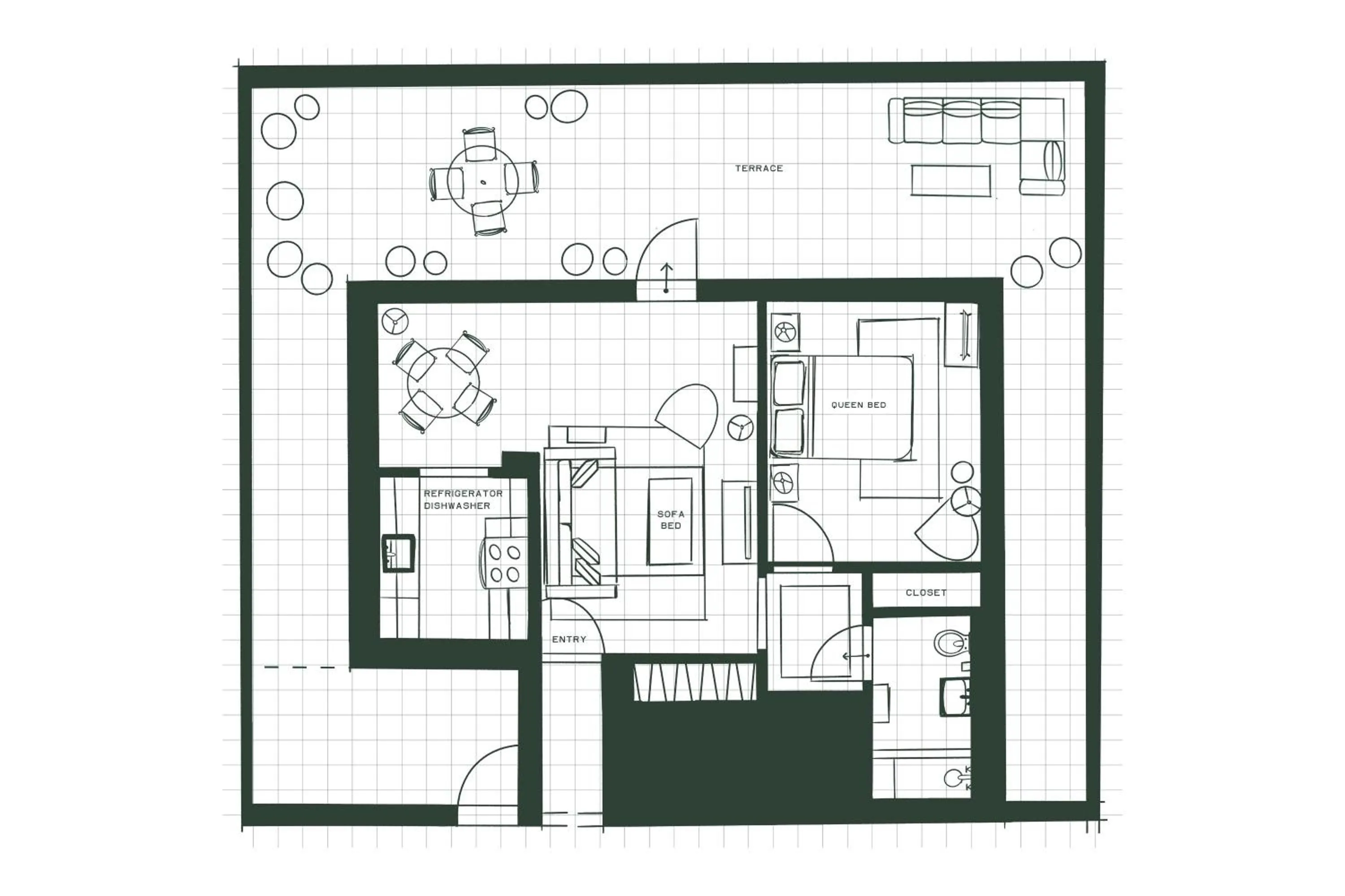 Floor plan in The Bayard