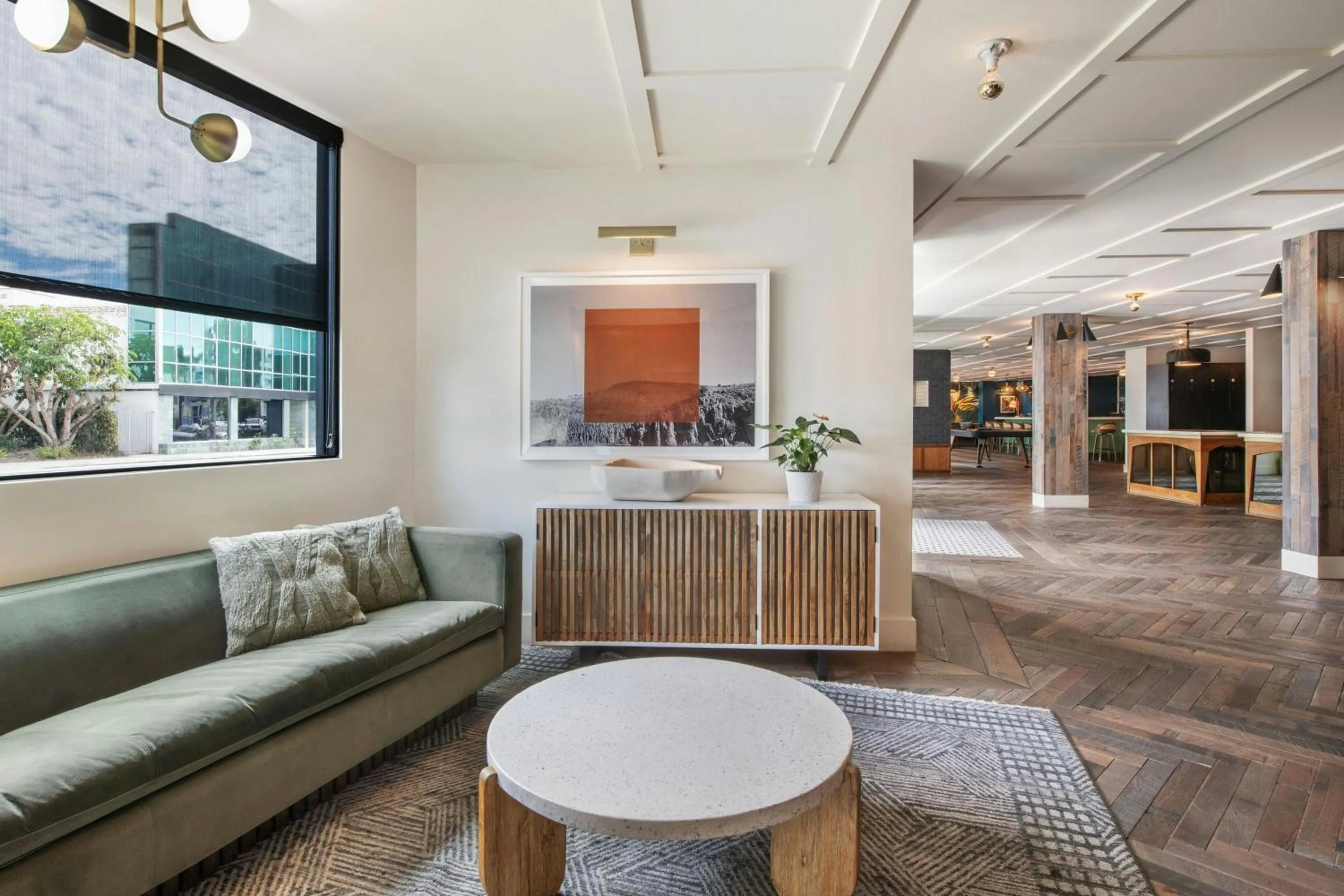 Lobby or reception in FOUND Hotel, Santa Monica, Series by Marriott