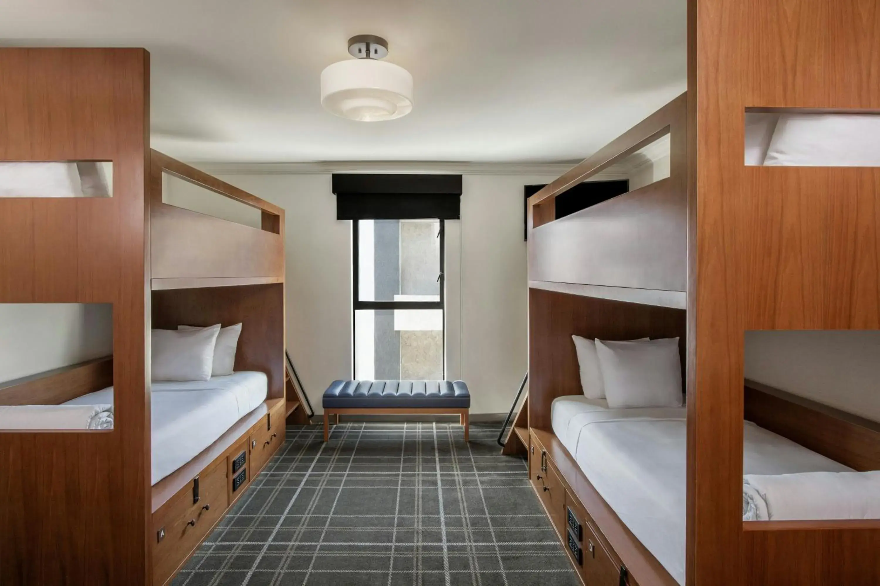Double Bunk Room with Two Twin Bunk Beds in FOUND Hotels, Santa Monica, Series by Marriott Double Bunk Room with Two Twin Bunk Beds in FOUND Hotels, Santa Monica, Series by Marriott
