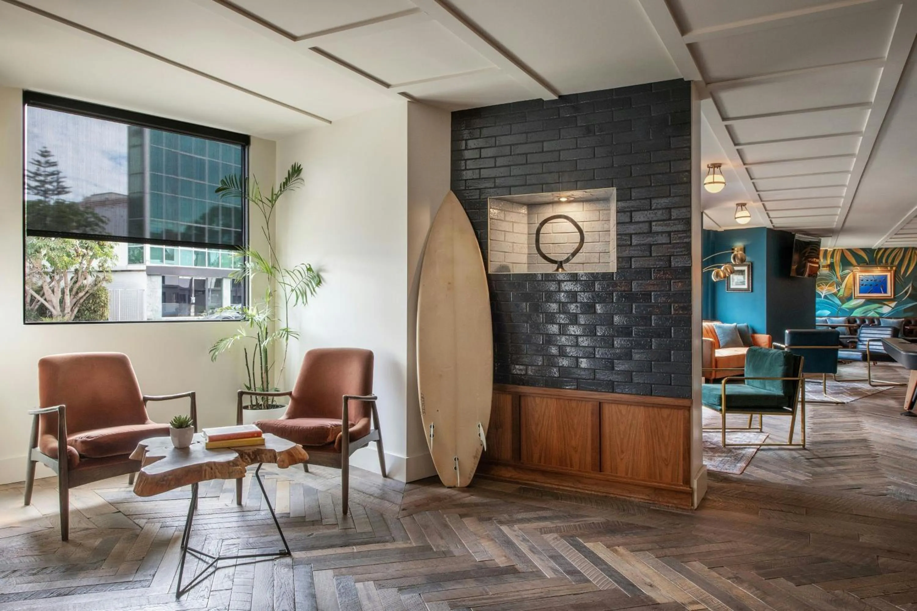 Lobby or reception in FOUND Hotel, Santa Monica, Series by Marriott