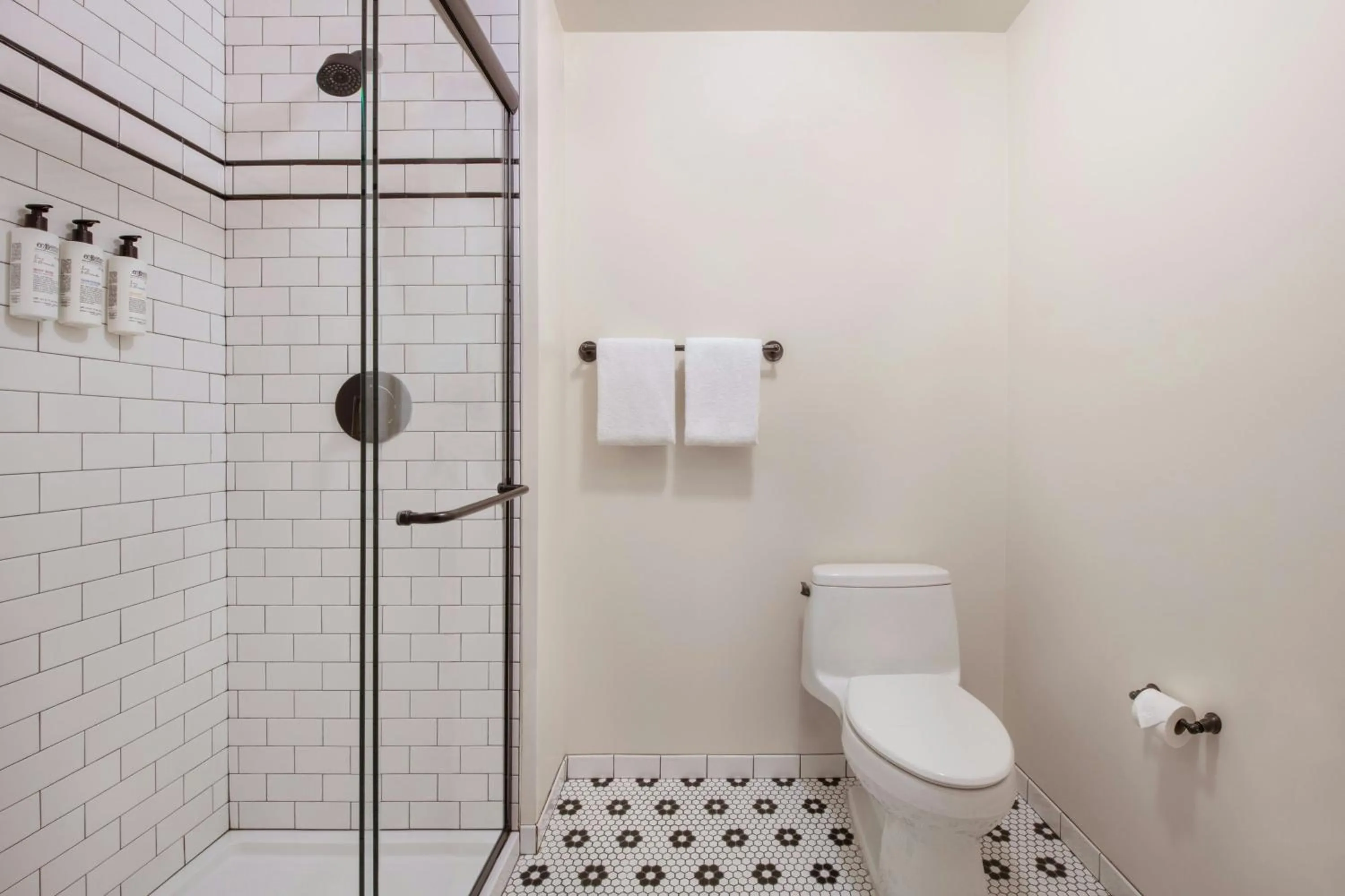 Bathroom in FOUND Hotel, Santa Monica, Series by Marriott