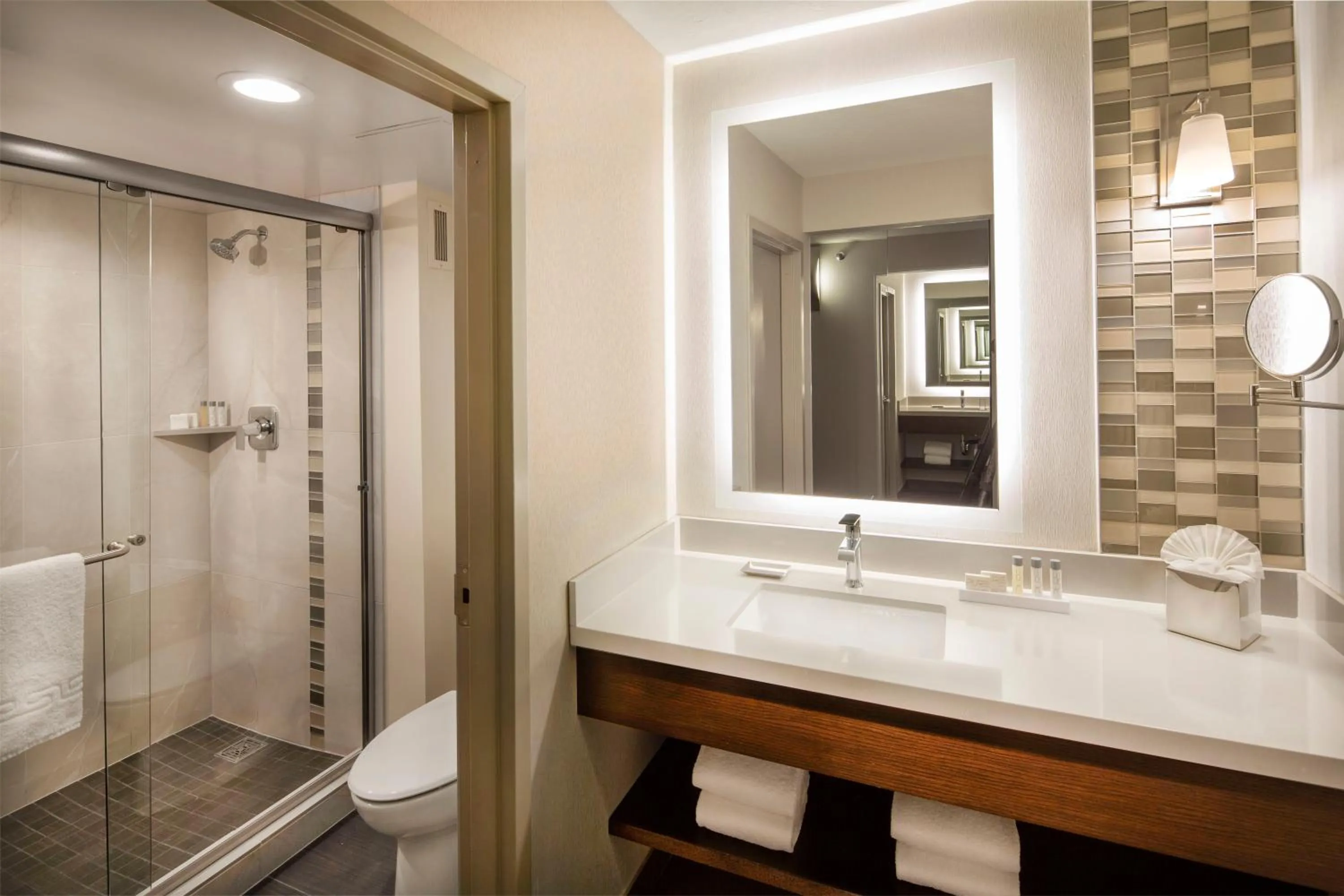 Bathroom in Silver Legacy Reno, A Caesars Destination