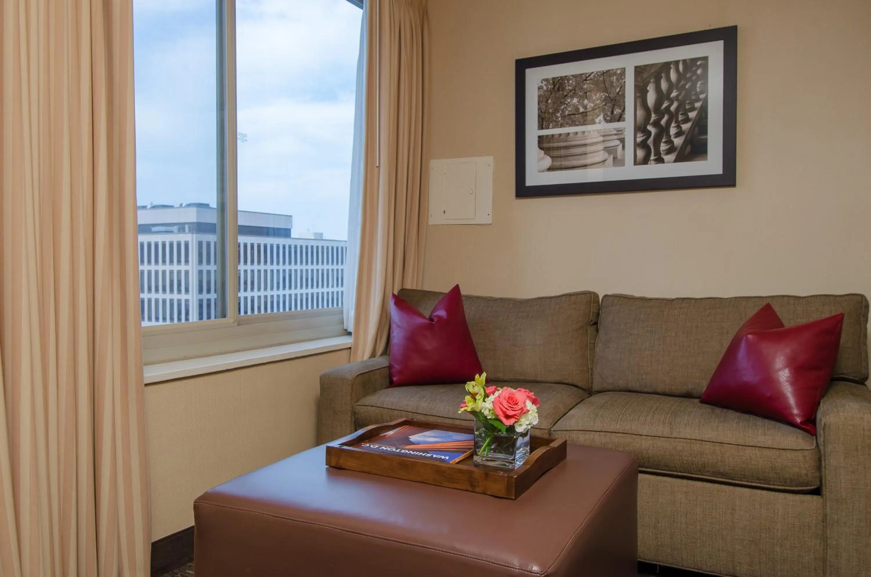 Seating area in Beacon Hotel & Corporate Quarters