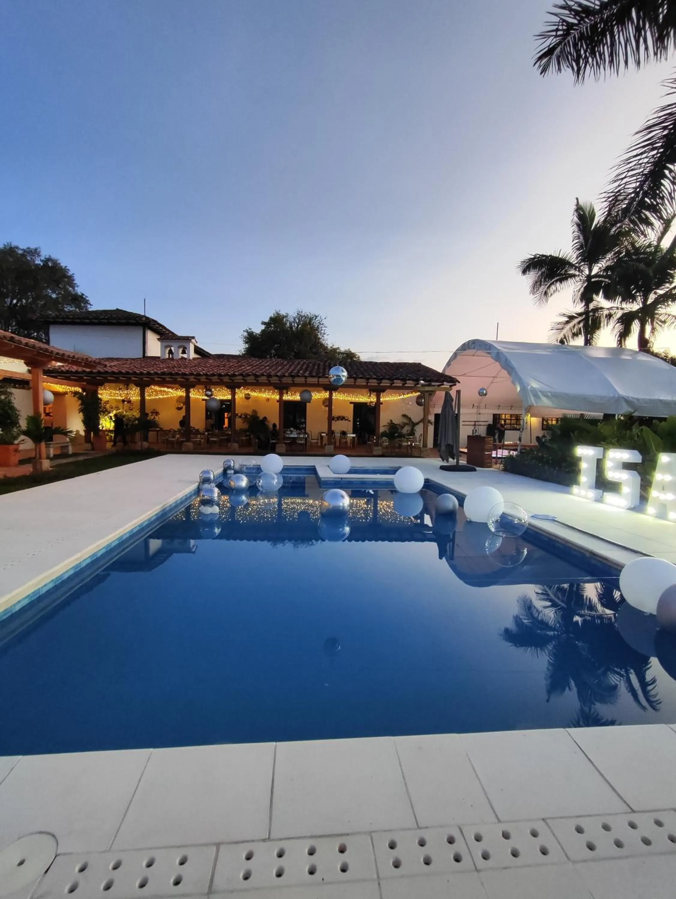 Swimming pool in Hotel Hacienda El Novillero
