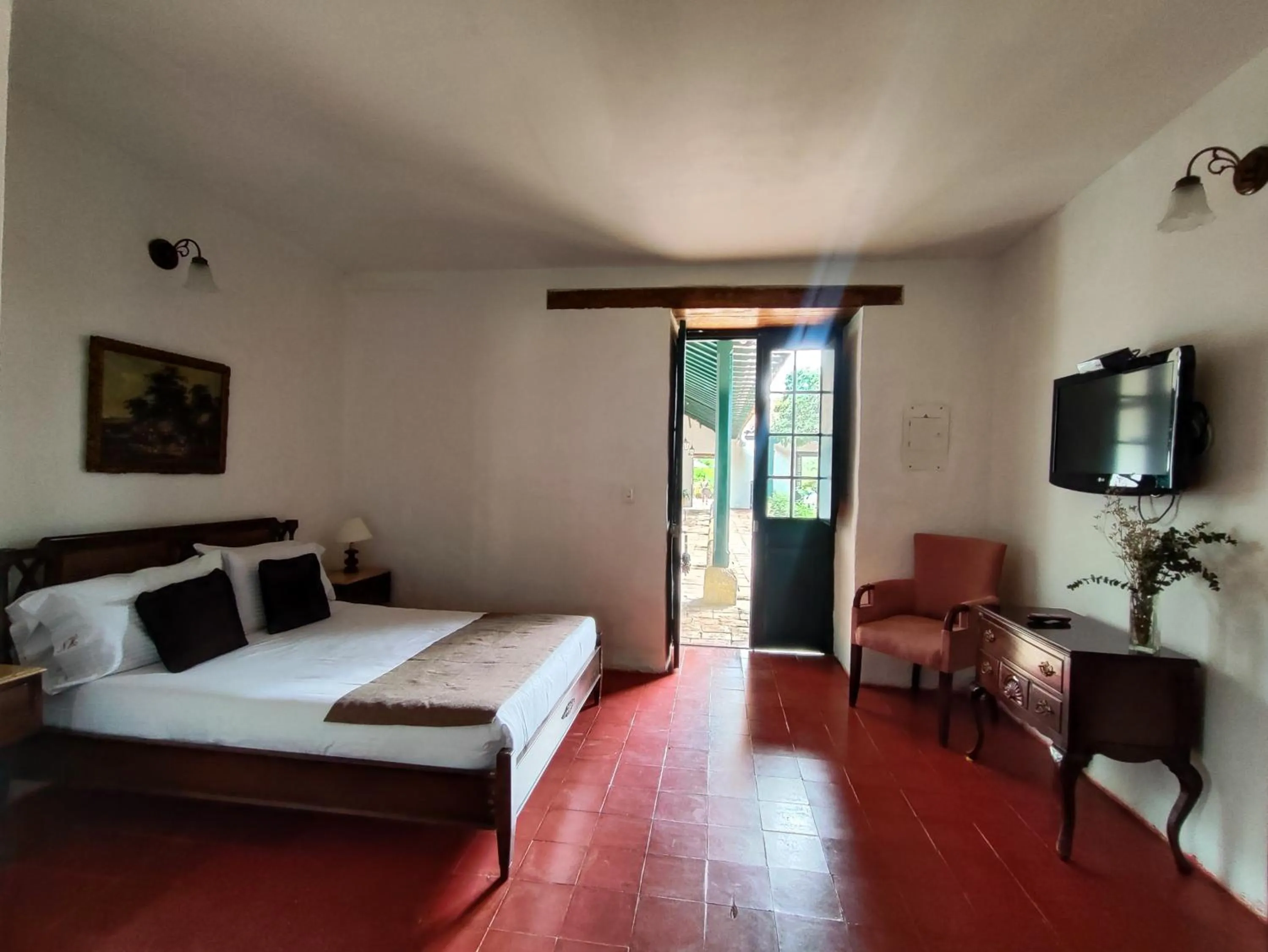 Bed in Hotel Hacienda El Novillero