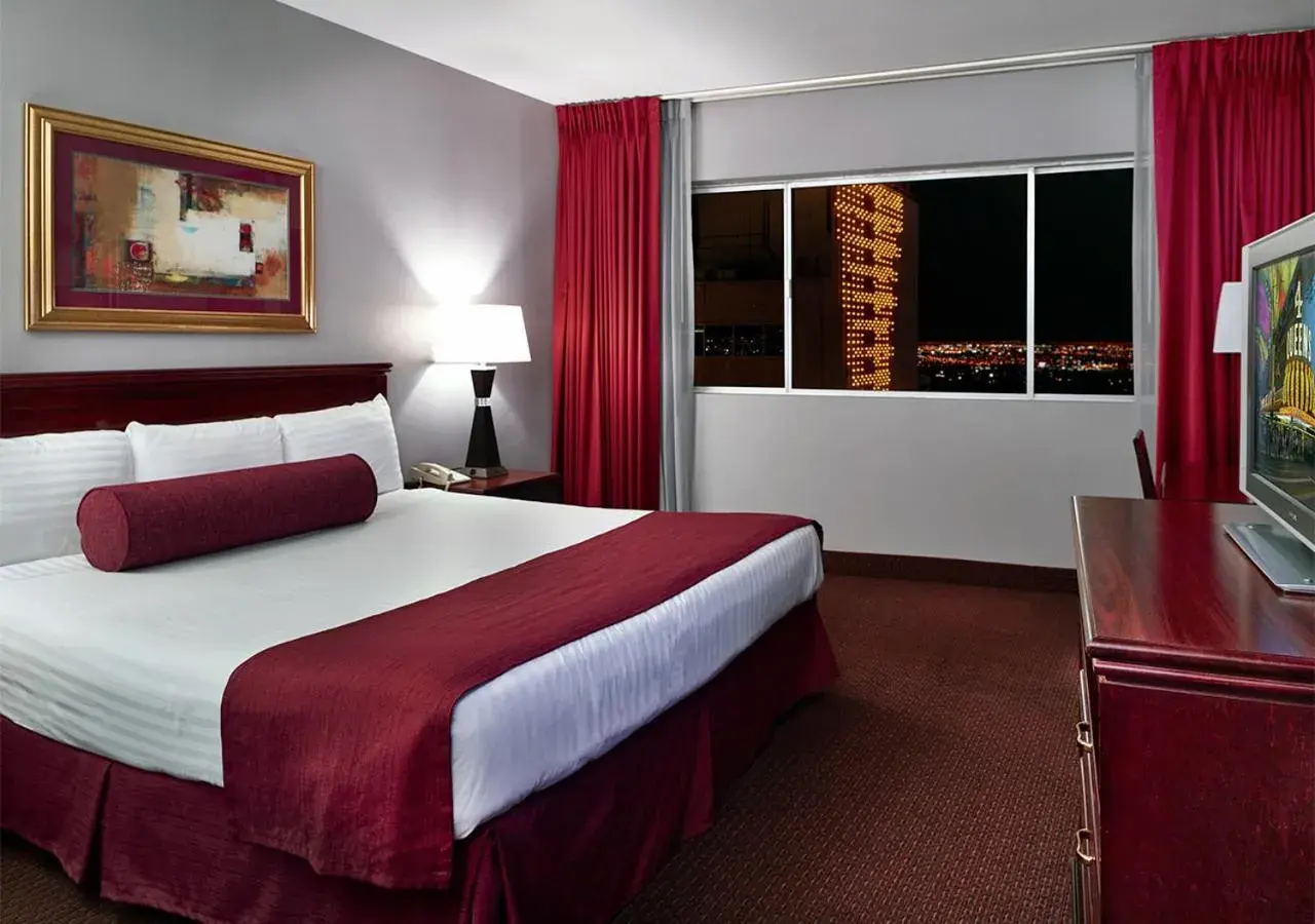 Bed in Four Queens Hotel and Casino Bed in Four Queens Hotel and Casino