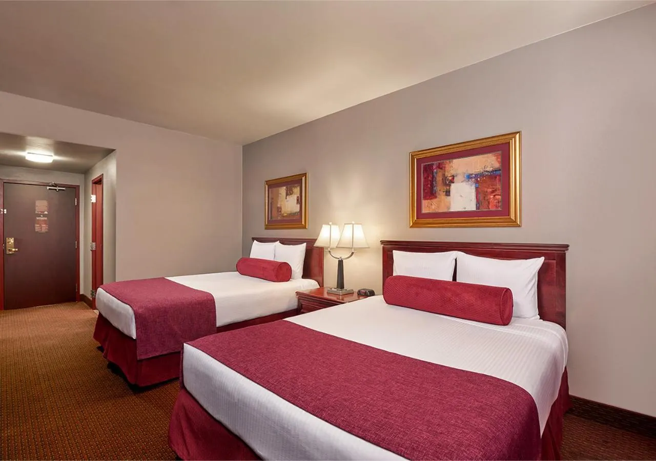 Bed in Four Queens Hotel and Casino