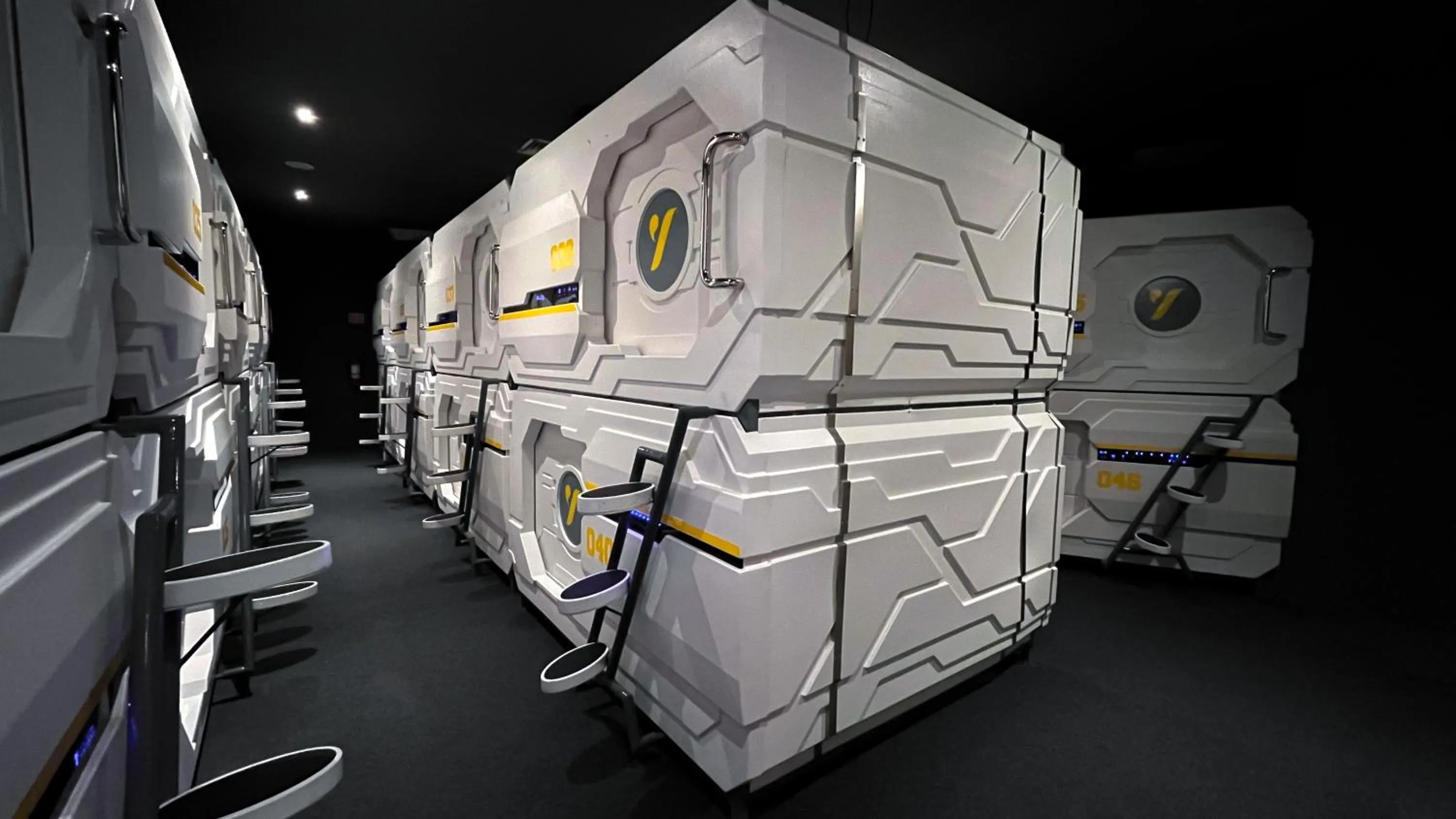 Bedroom in The Yellow Capsule Cancun Close to Airport