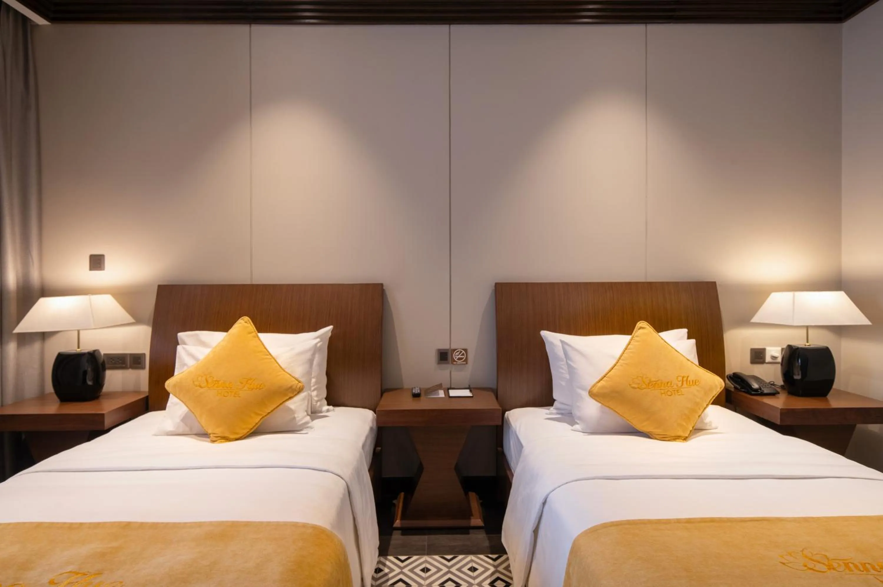 Bed in Senna Hue Hotel