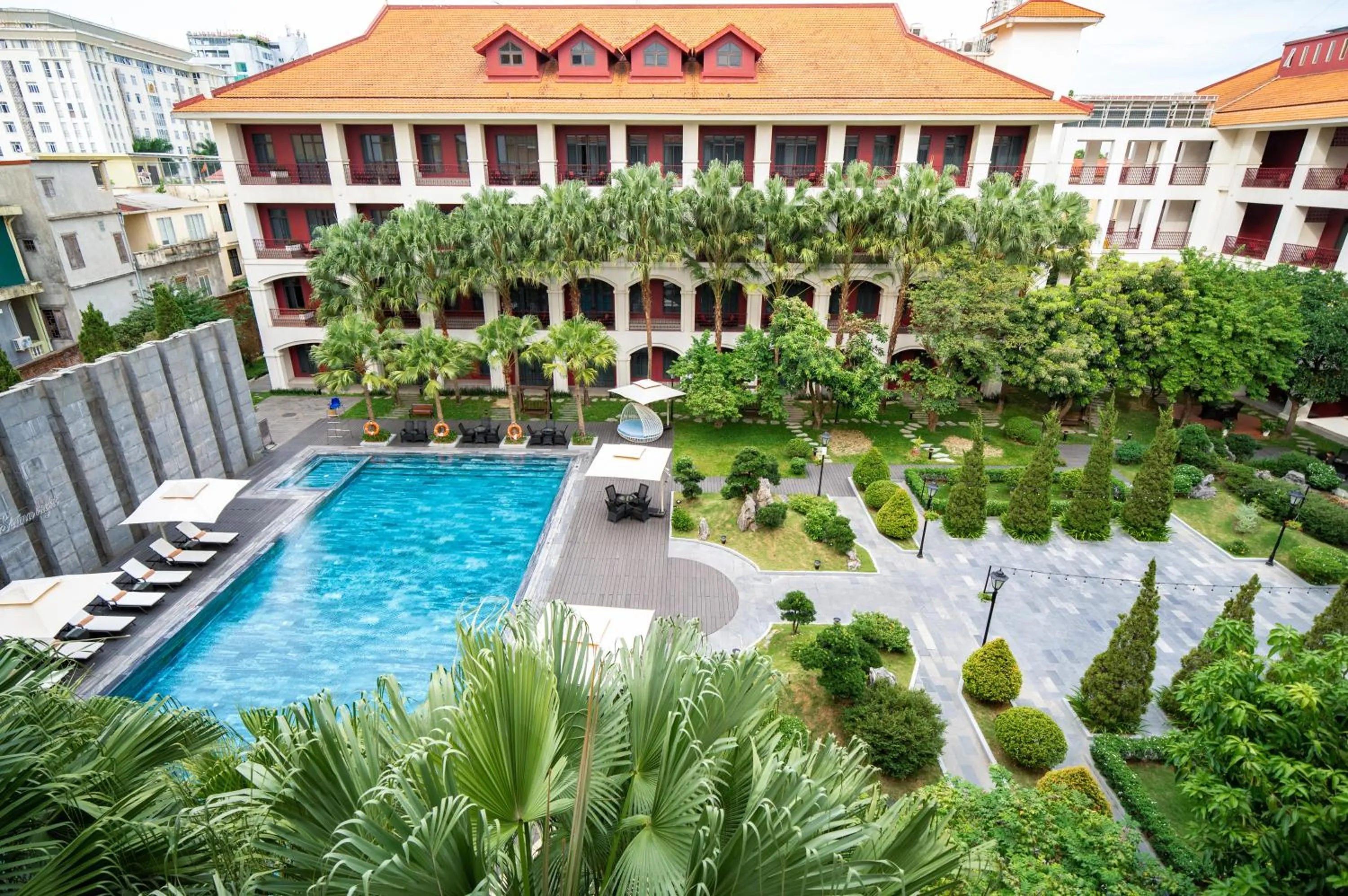 Swimming pool in Senna Hue Hotel