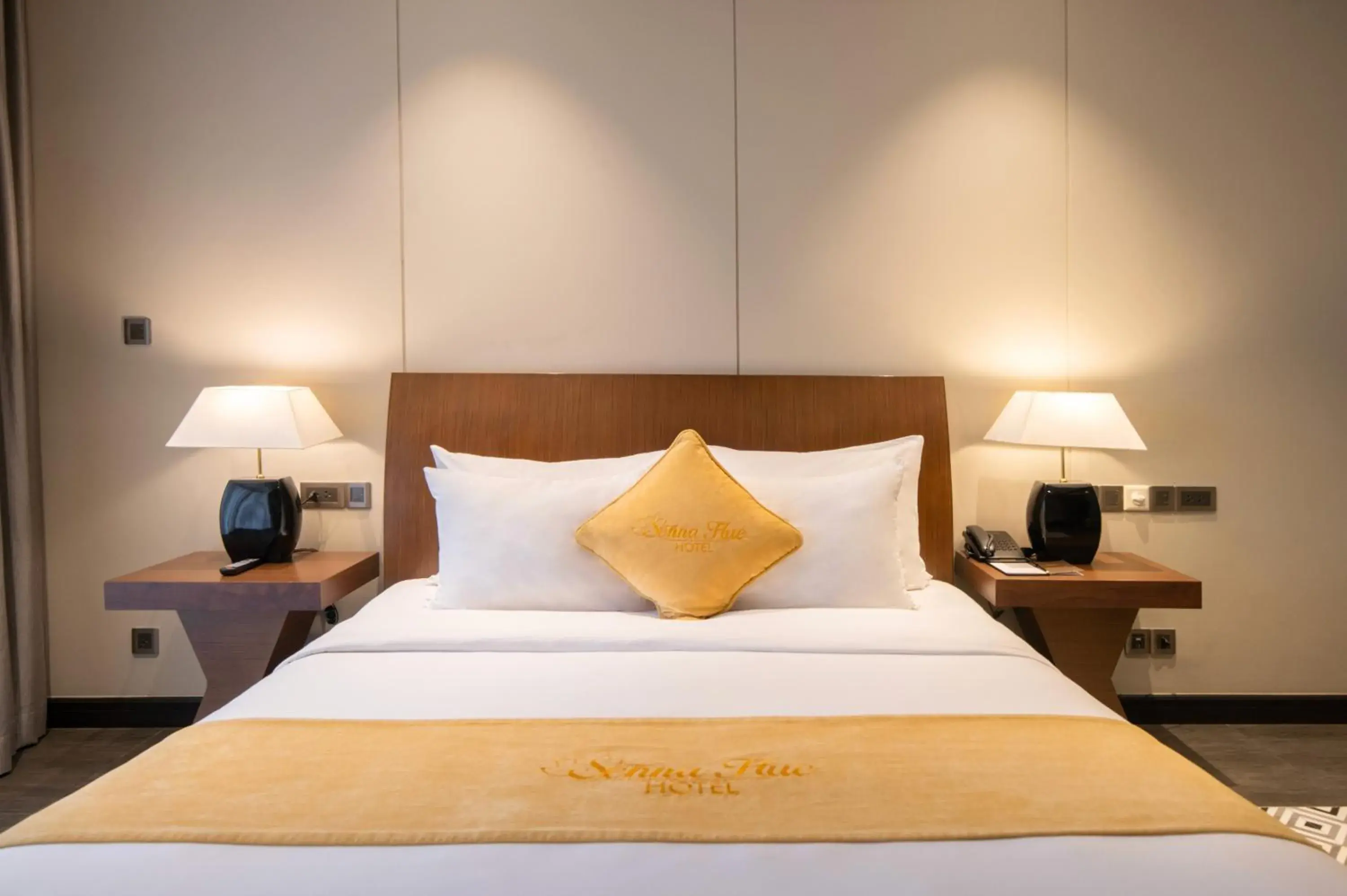 Bed in Senna Hue Hotel Bed in Senna Hue Hotel