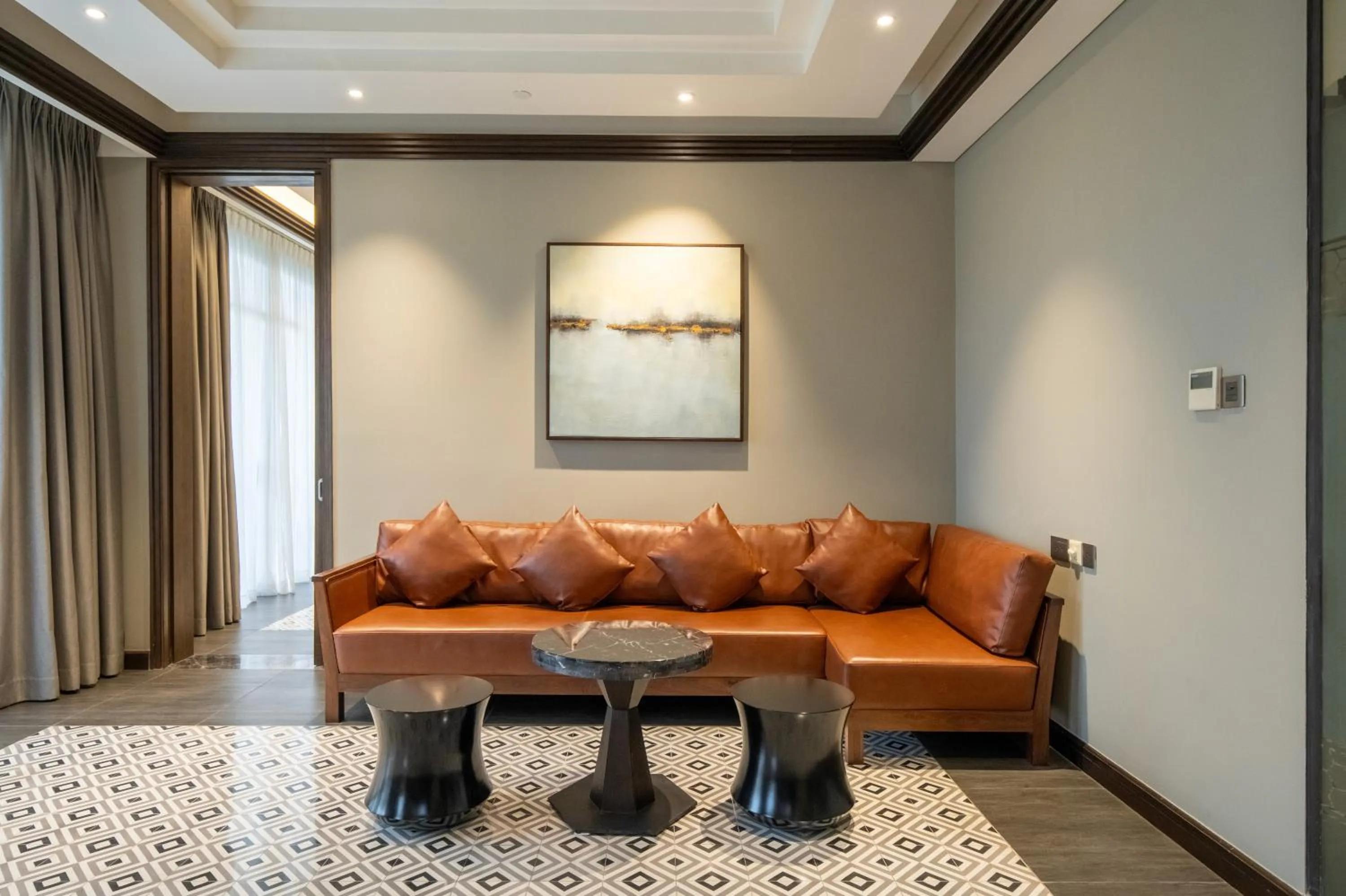 Living room in Senna Hue Hotel