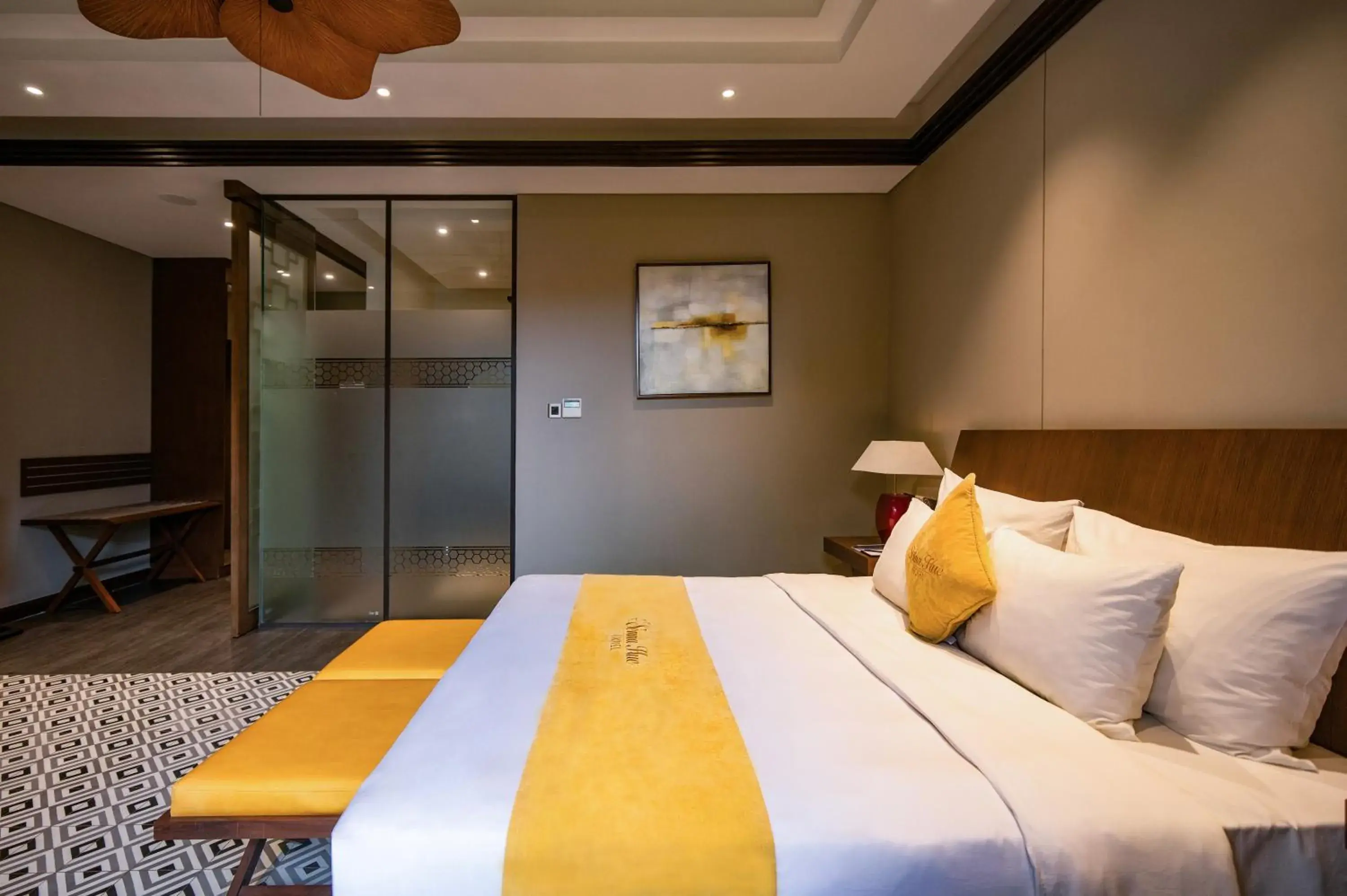 Bed in Senna Hue Hotel Bed in Senna Hue Hotel