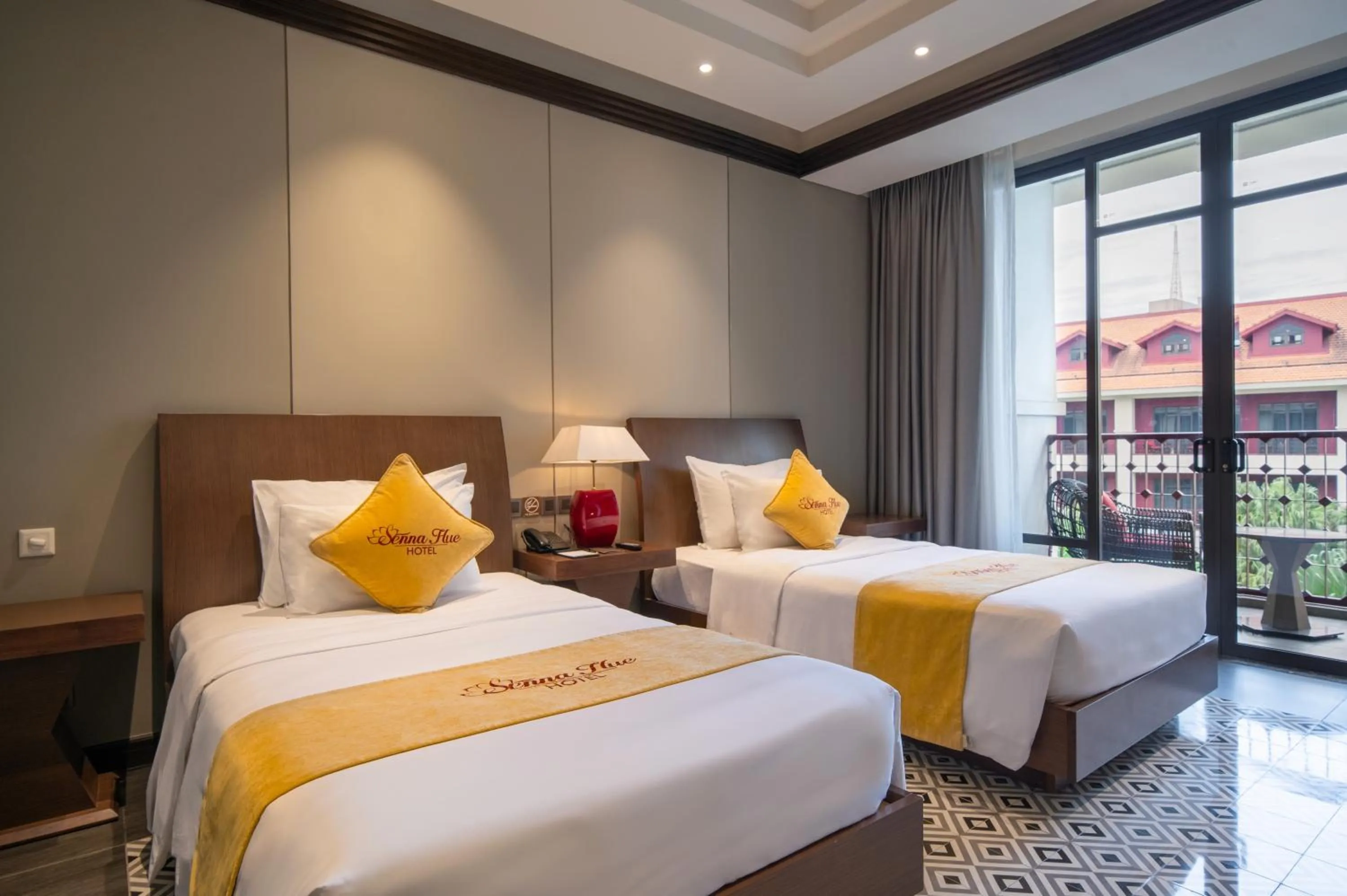 Bed in Senna Hue Hotel