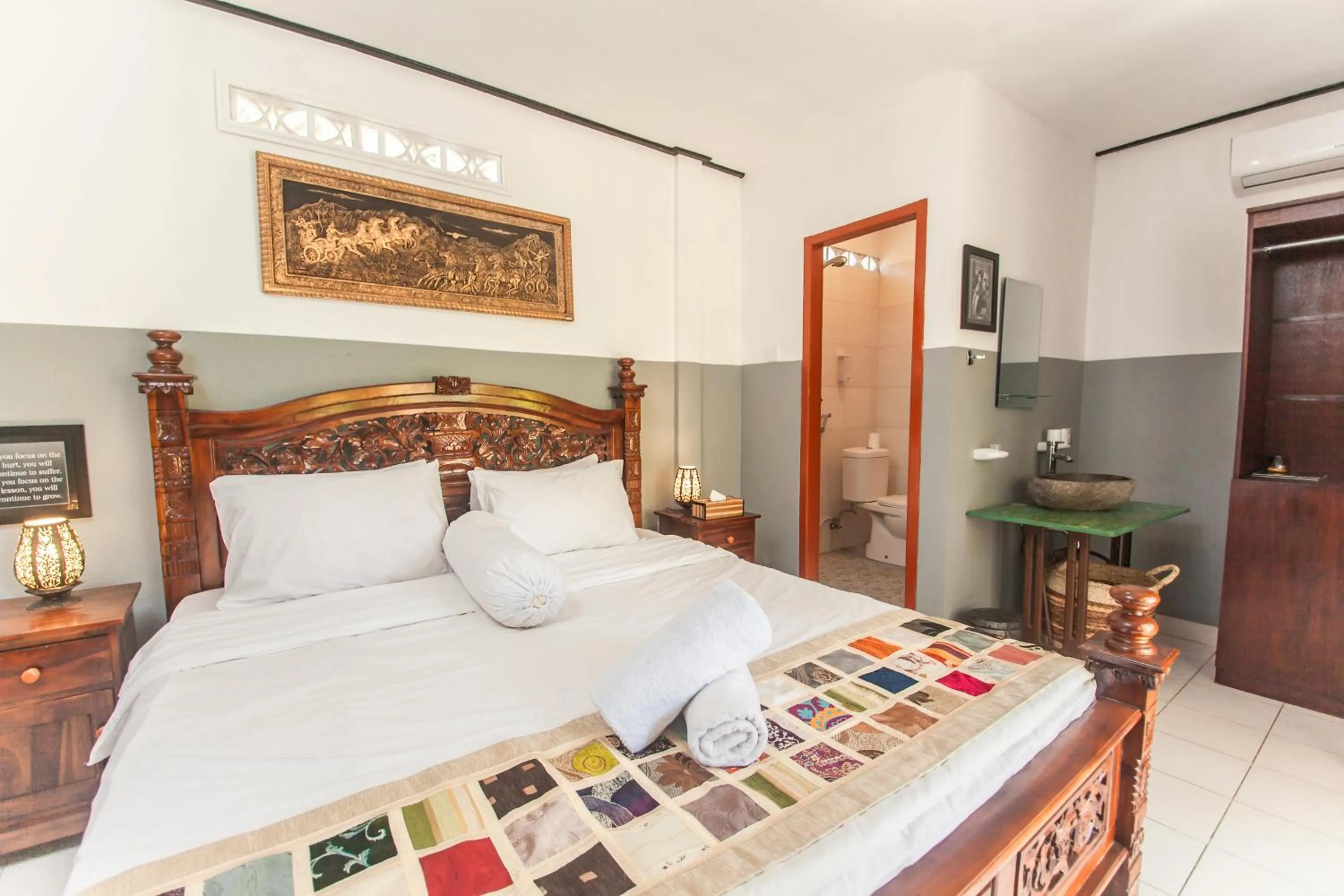 Bed in Pondok Taksu Bali