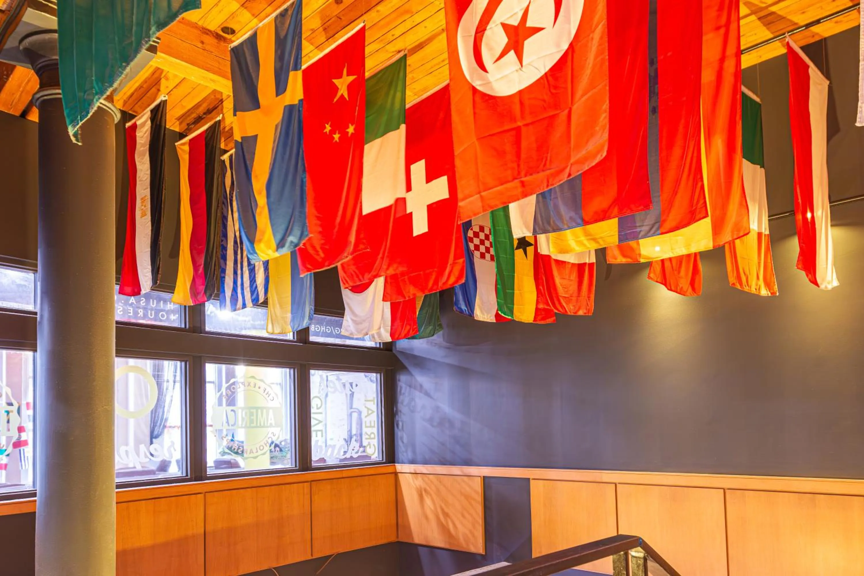 Decorative detail in HI Chicago Hostel