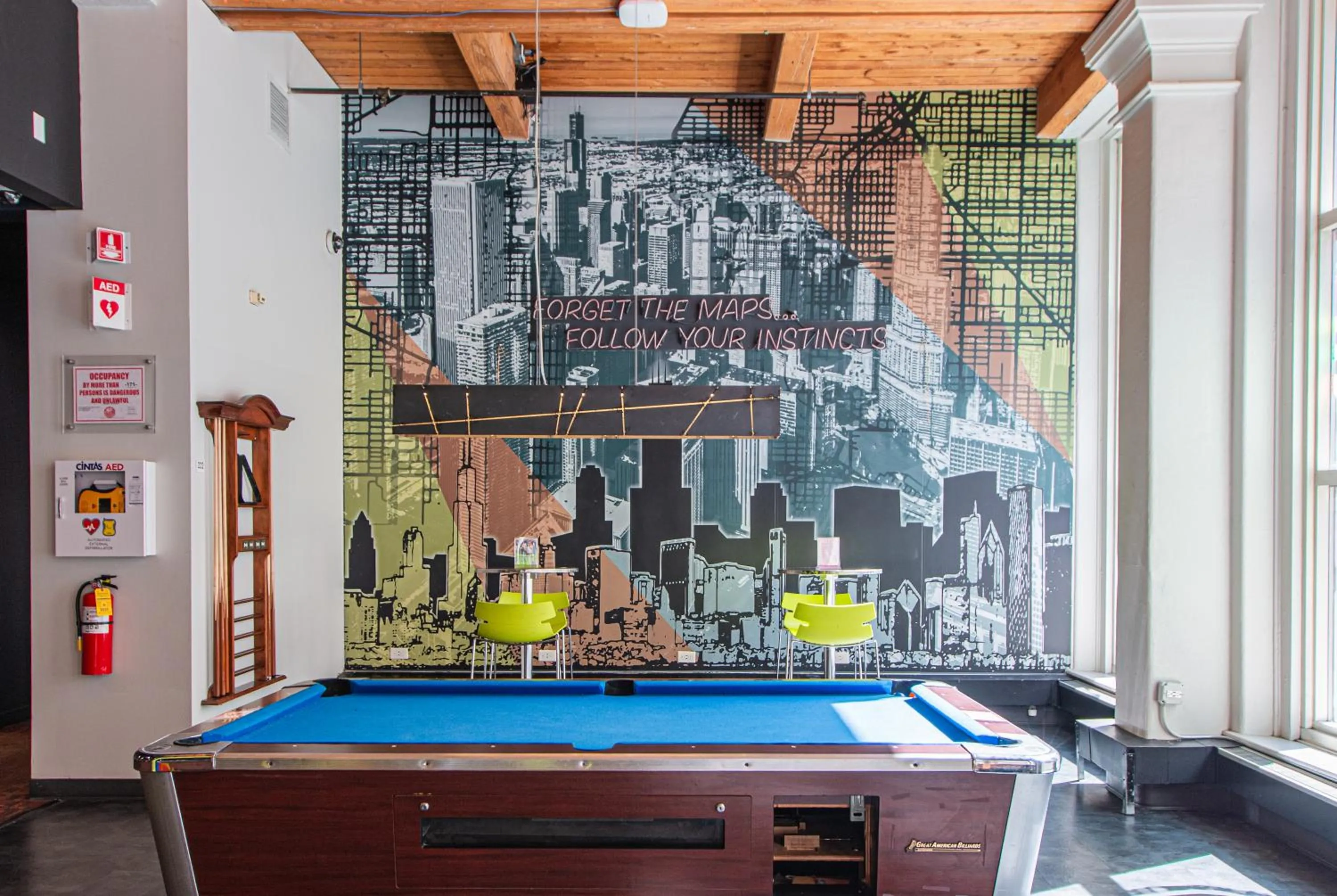 Billiard in HI Chicago Hostel