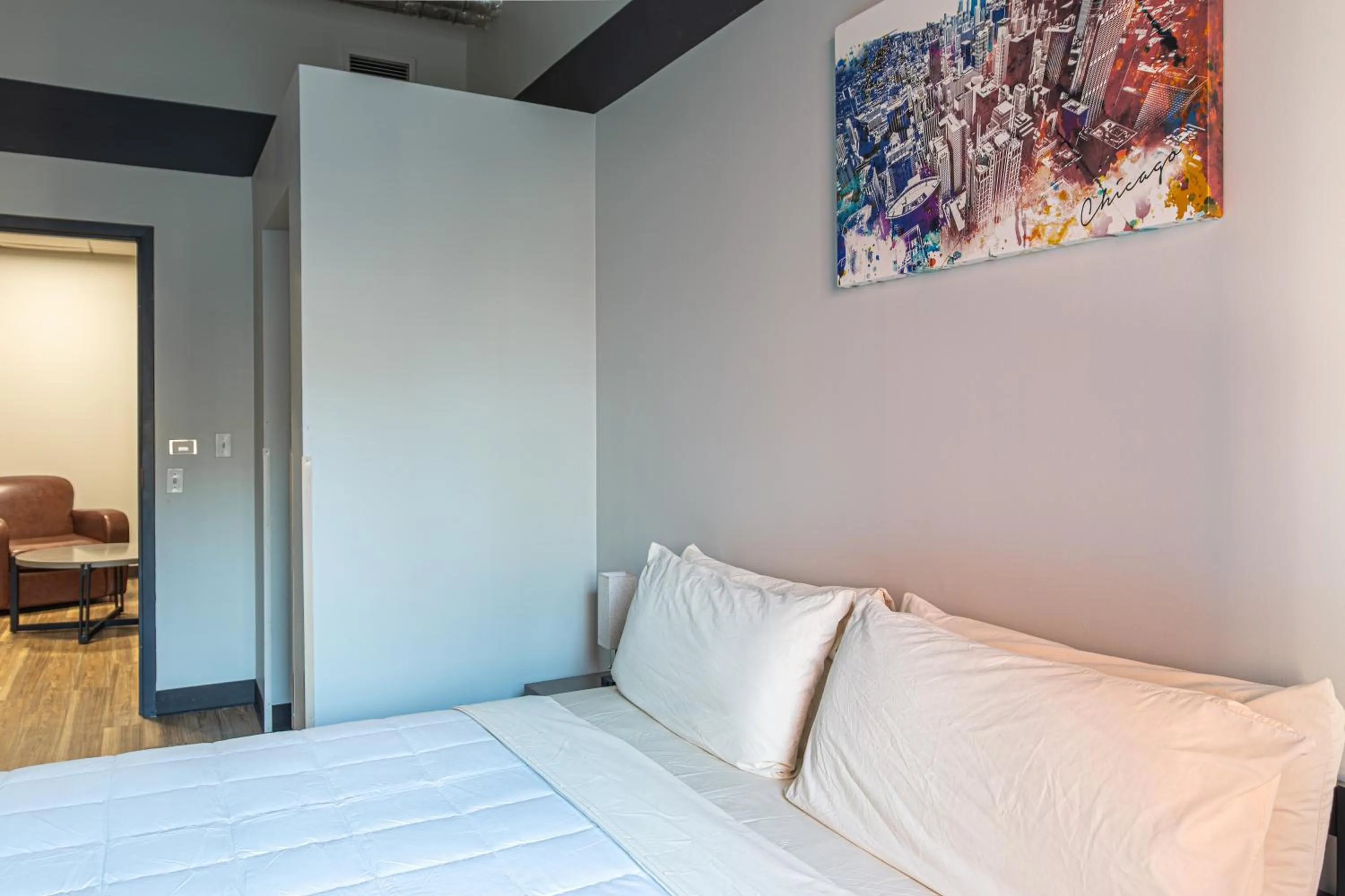 Bedroom, Bed in HI Chicago Hostel