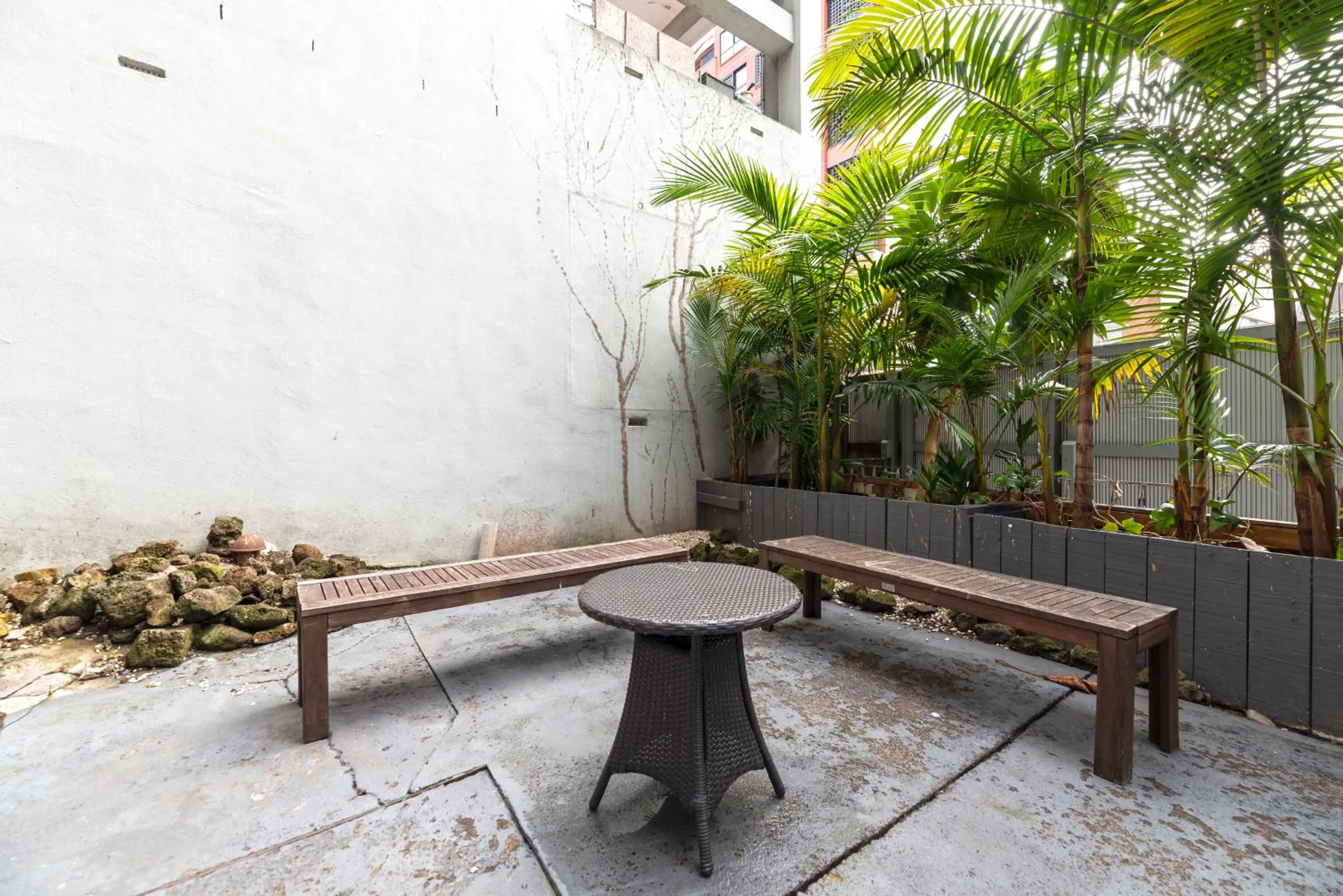 Patio in HIT Hostel