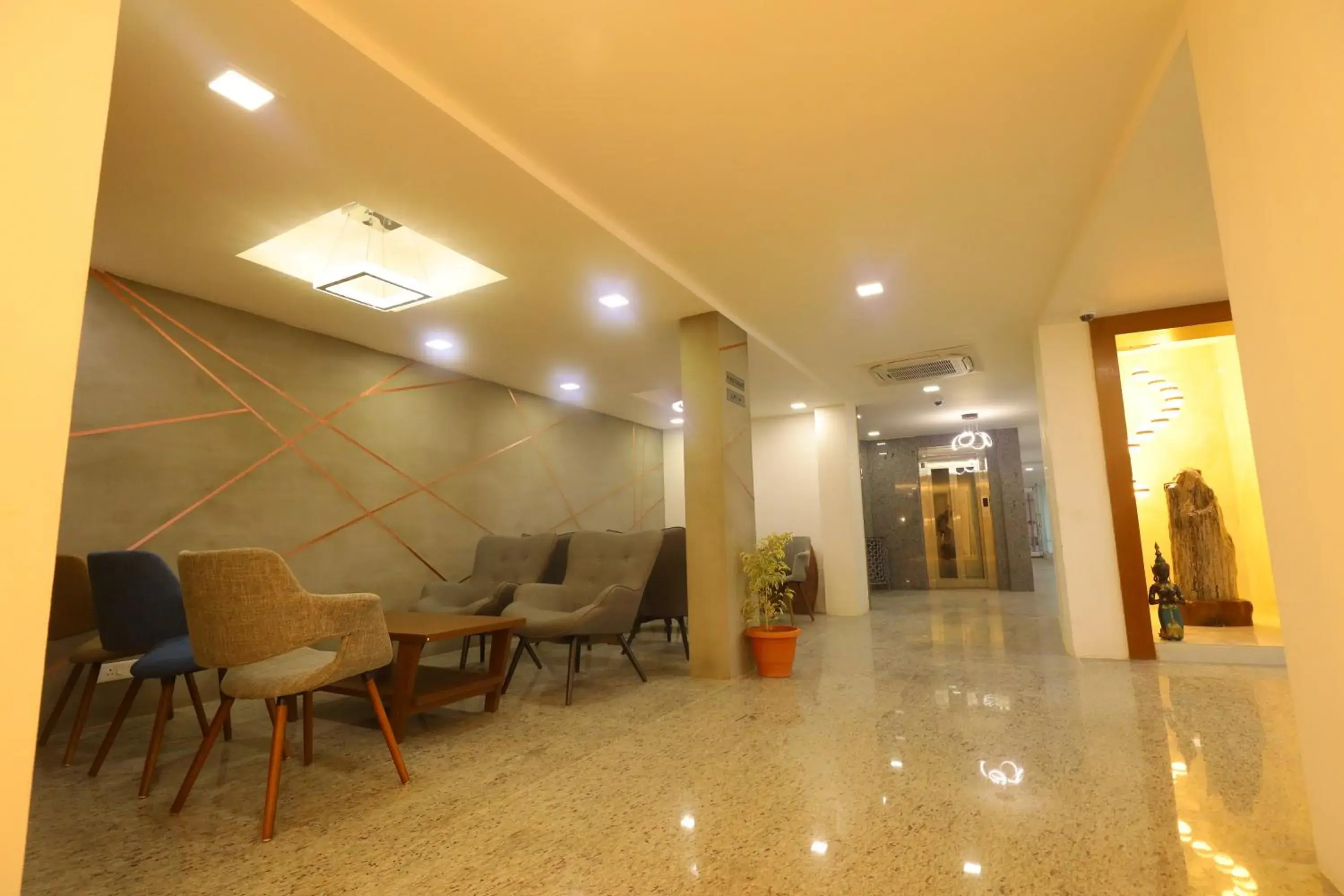 Lobby or reception in Kfour Apartment & Hotels Private Limited Lobby or reception in Kfour Apartment & Hotels Private Limited