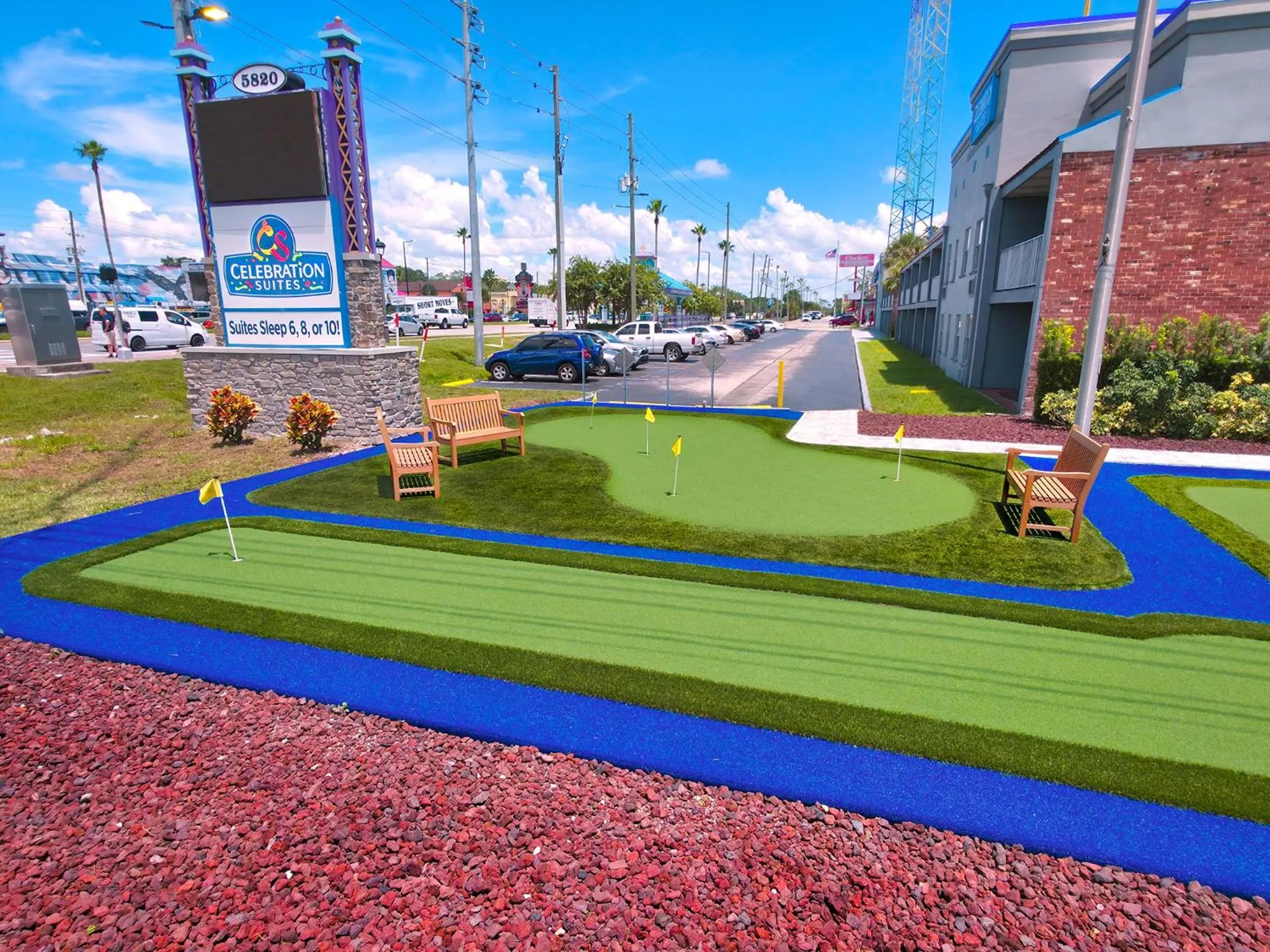 Minigolf in Celebration Suites