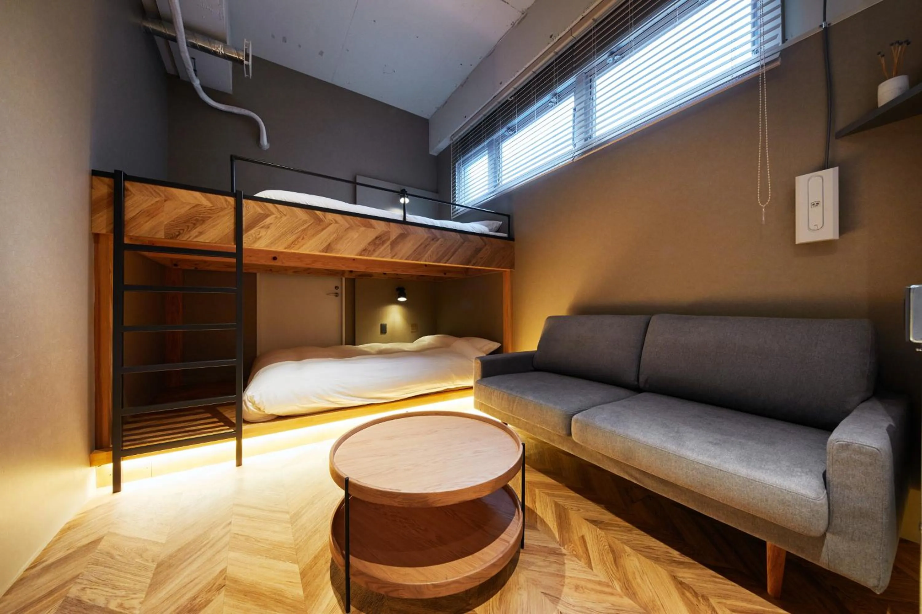 Living room, Bed in mizuka Daimyo 6 - unmanned hotel -