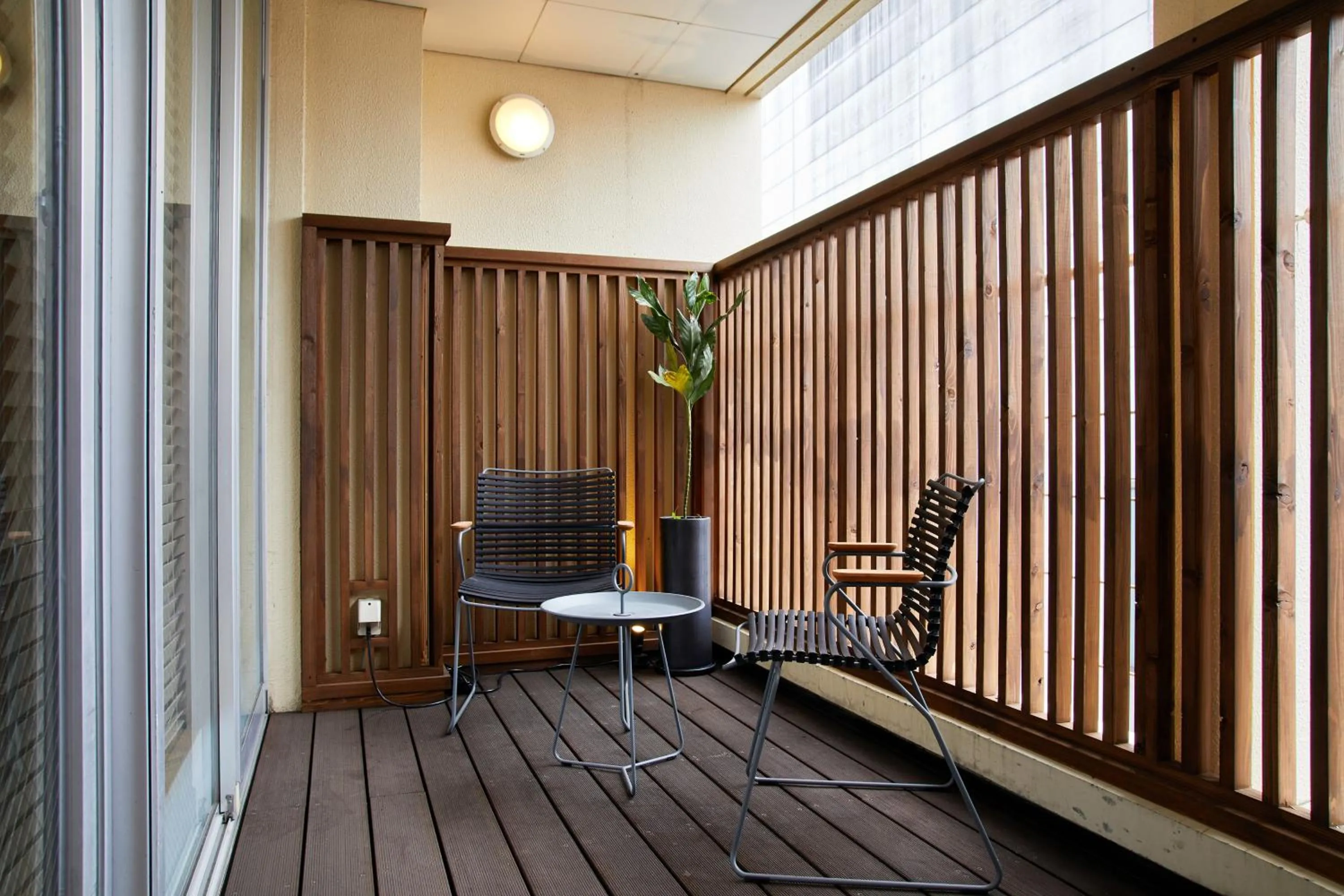 Balcony/Terrace in mizuka Daimyo 6 - unmanned hotel -