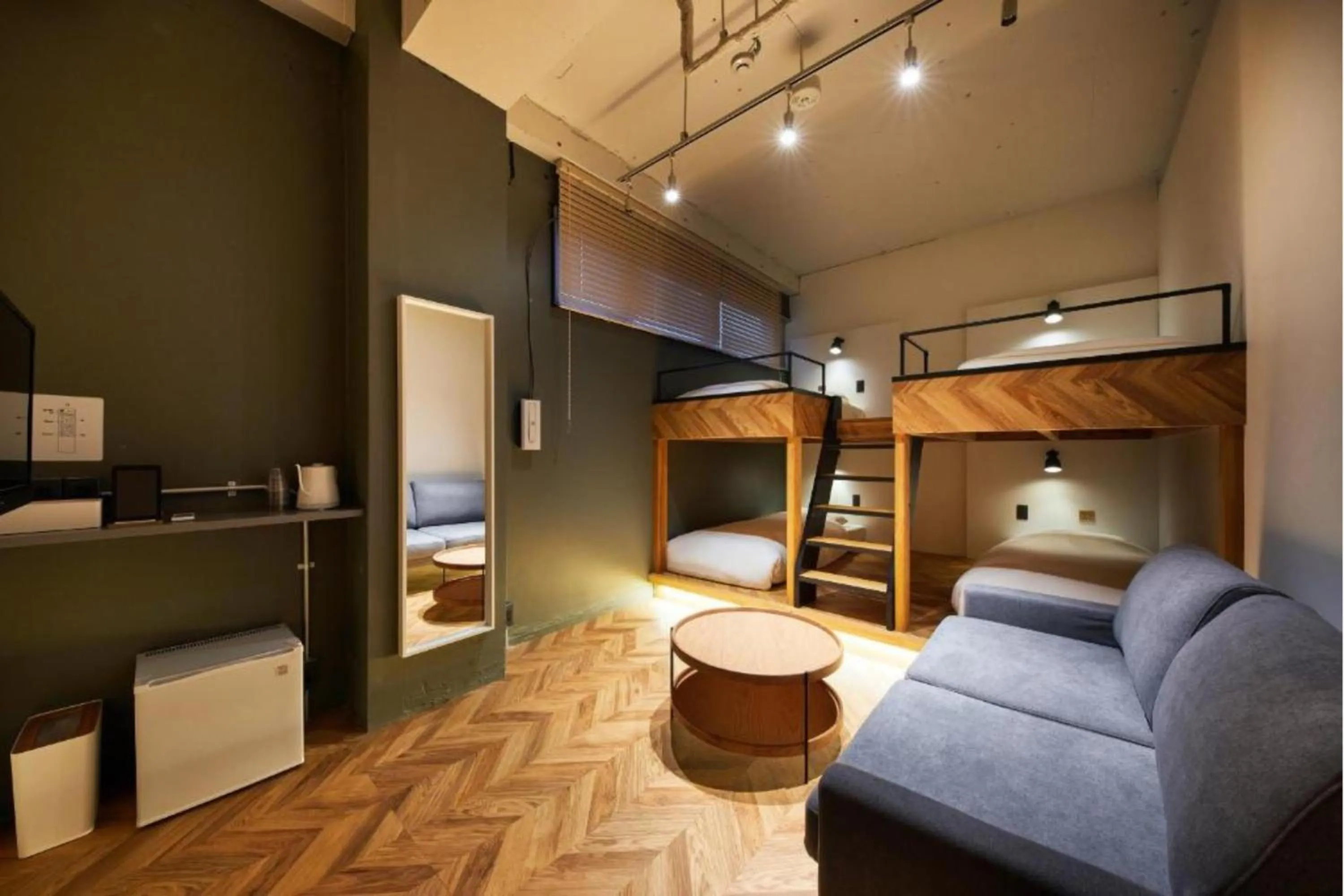 Bed in mizuka Daimyo 6 - unmanned hotel -