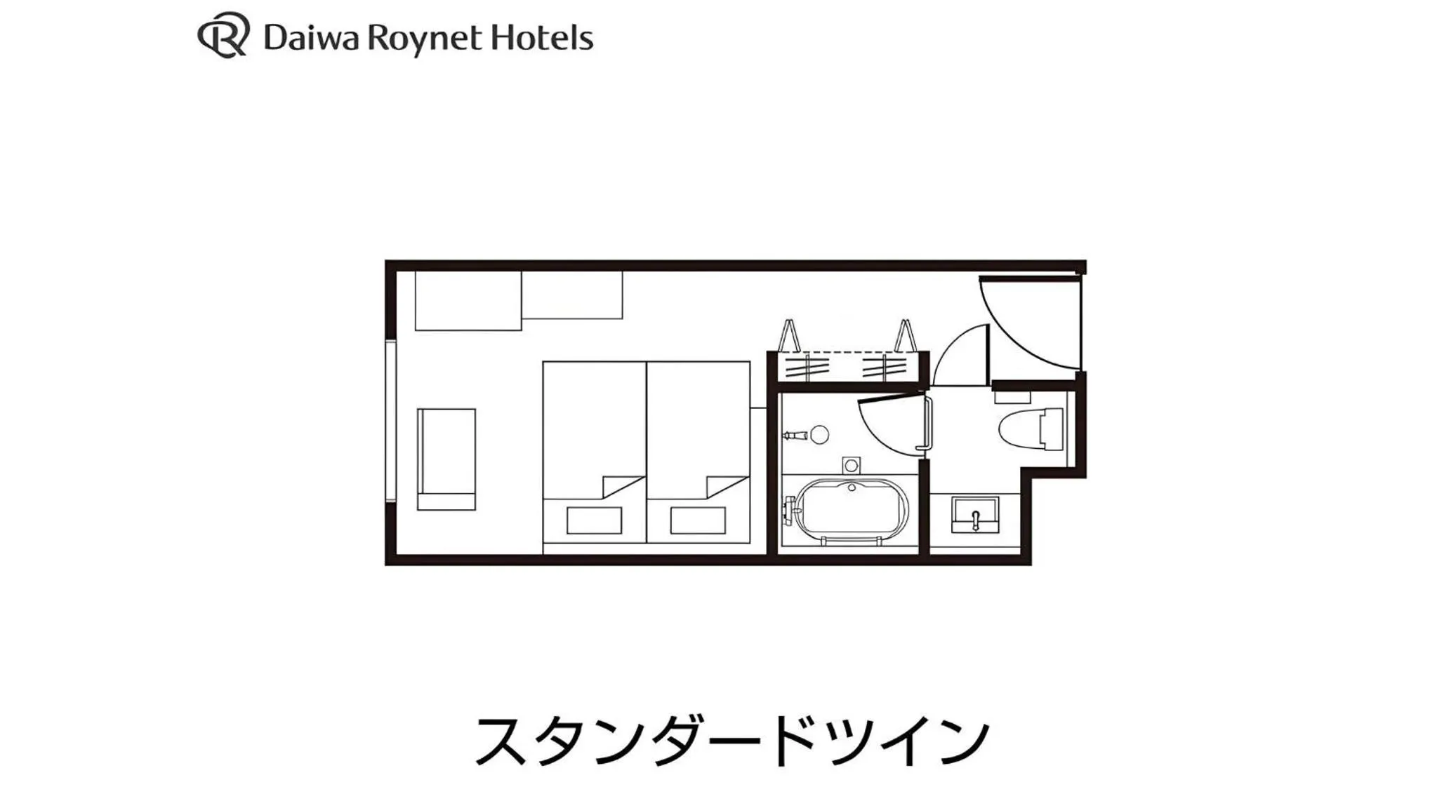 Floor plan in Daiwa Roynet Hotel Tokyo Kyobashi PREMIER