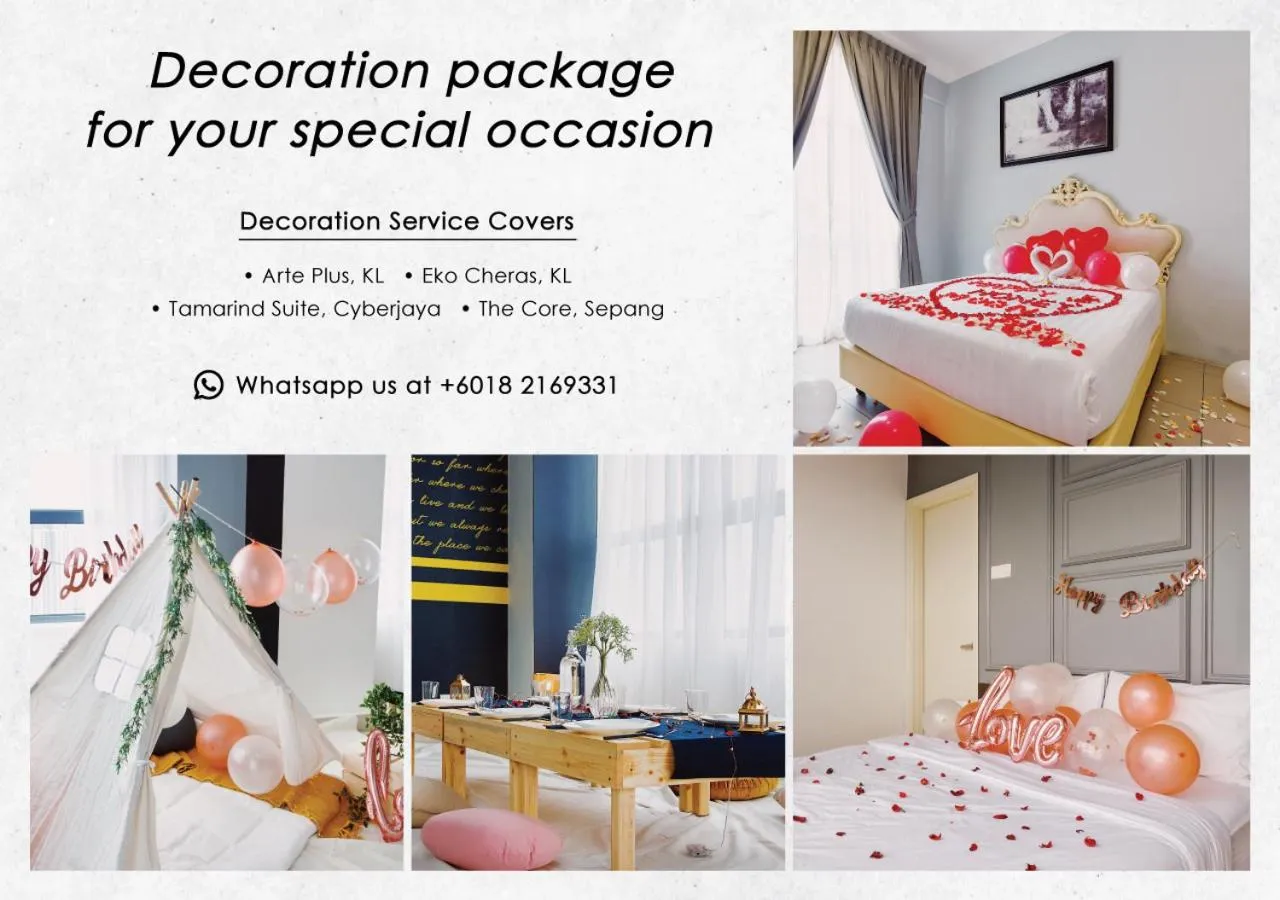 Decorative detail, Bed in Eko Cheras Premium Suite