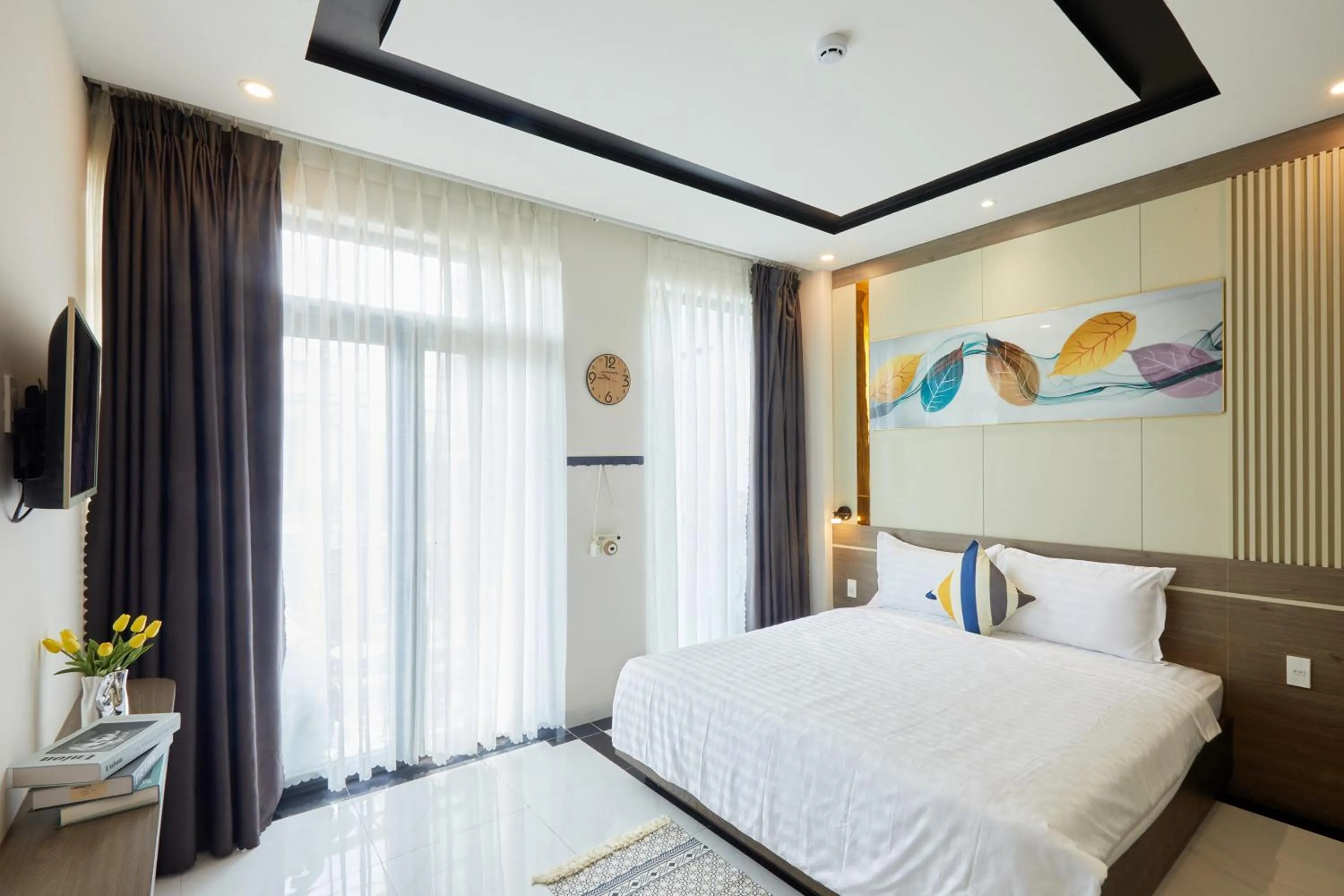 Bed in Lux Quy Nhon Homestay